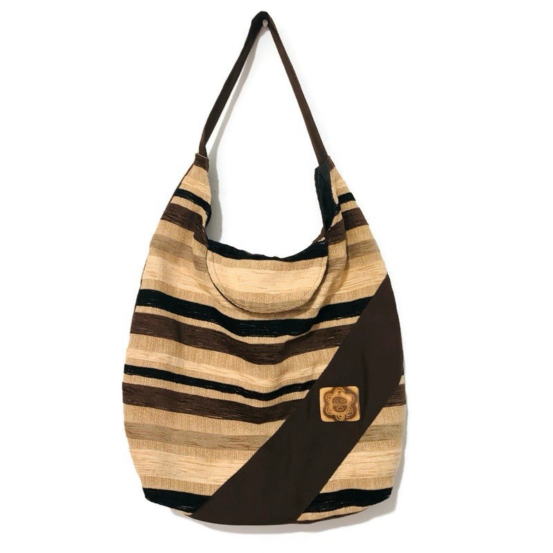 Handmade Boho Hobo Shoulder Bag Taino Sun Accent Woven Caribbean Artisan Purse