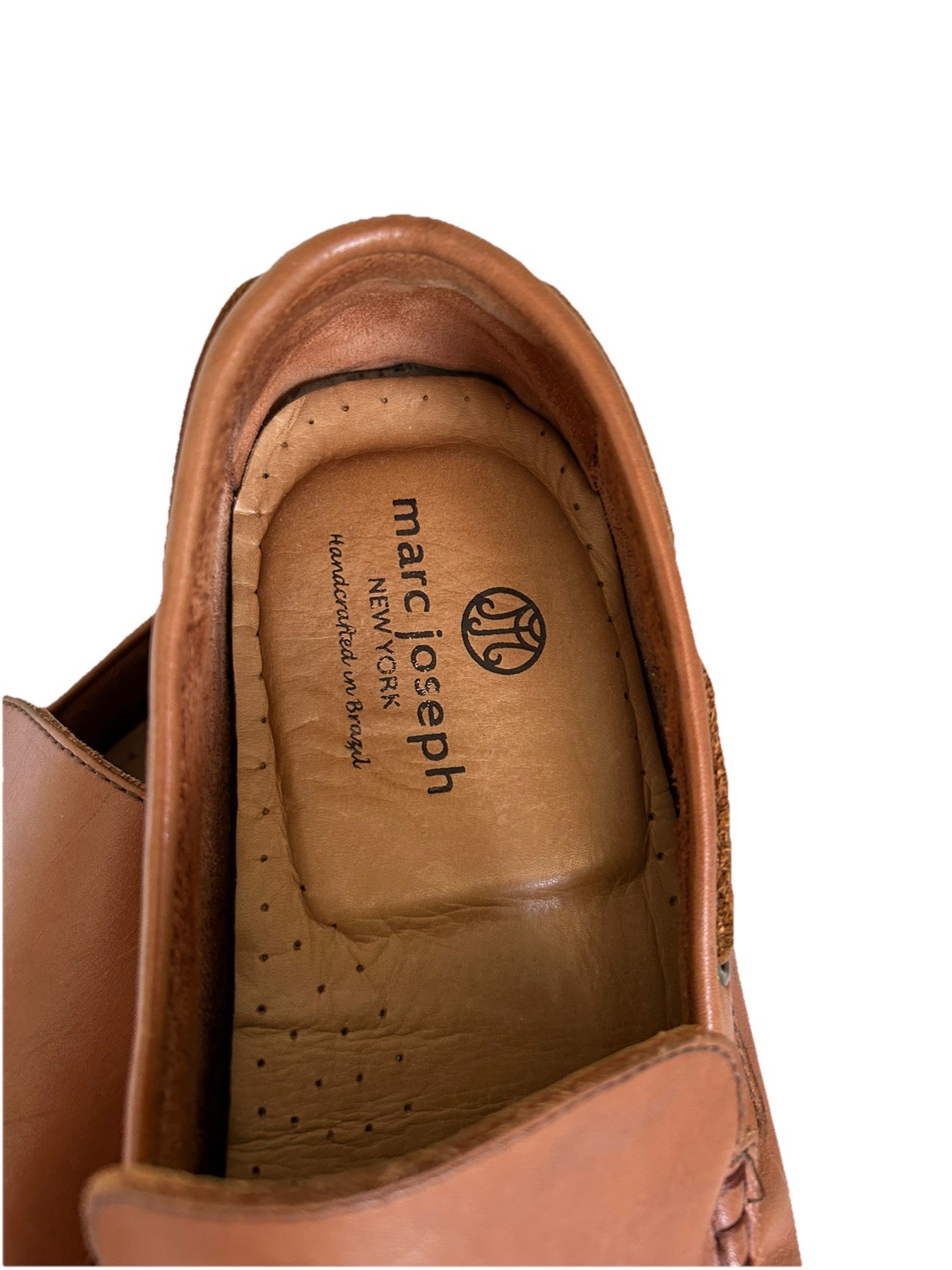 Men’s Marc Joseph NY Brazilian Made Tan Loafers EUC 10