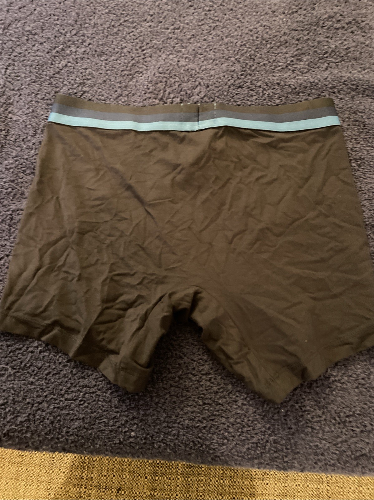 Hugo Boss Men Boxer Briefs Bamboo Blend Black Blue Waistband Size M New W/Tags