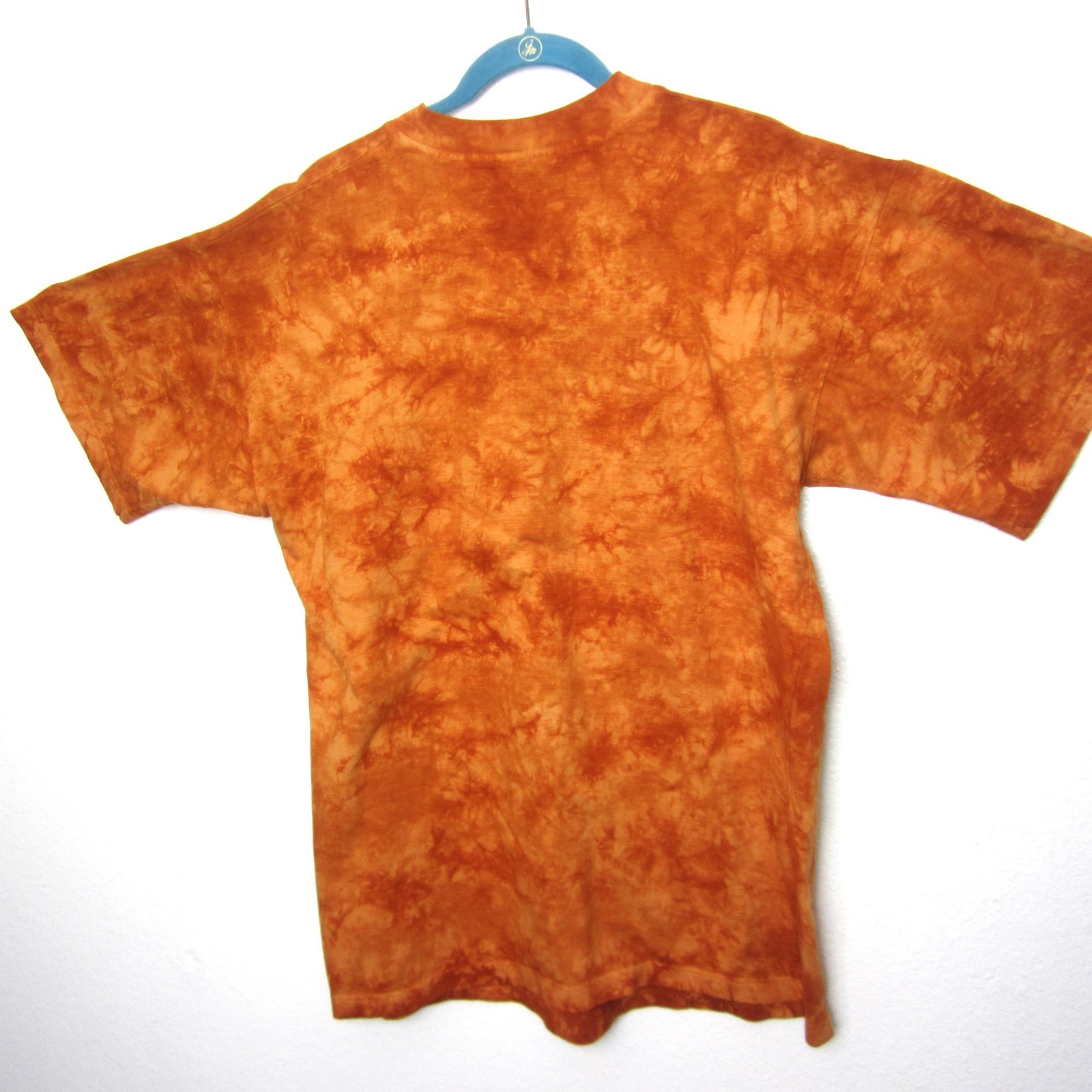VTG 90s Churinga Australia Tie Dye Dreaming Animals Native L Indigenous Orange