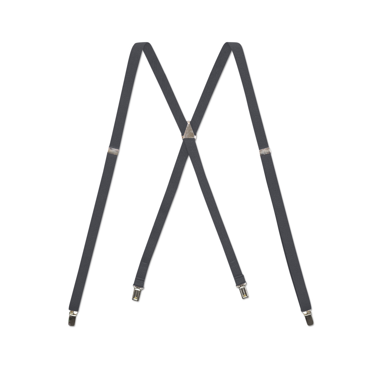 Men’s Thin Suspenders – X/Y Back with Chromed Snap Ons, USA Made