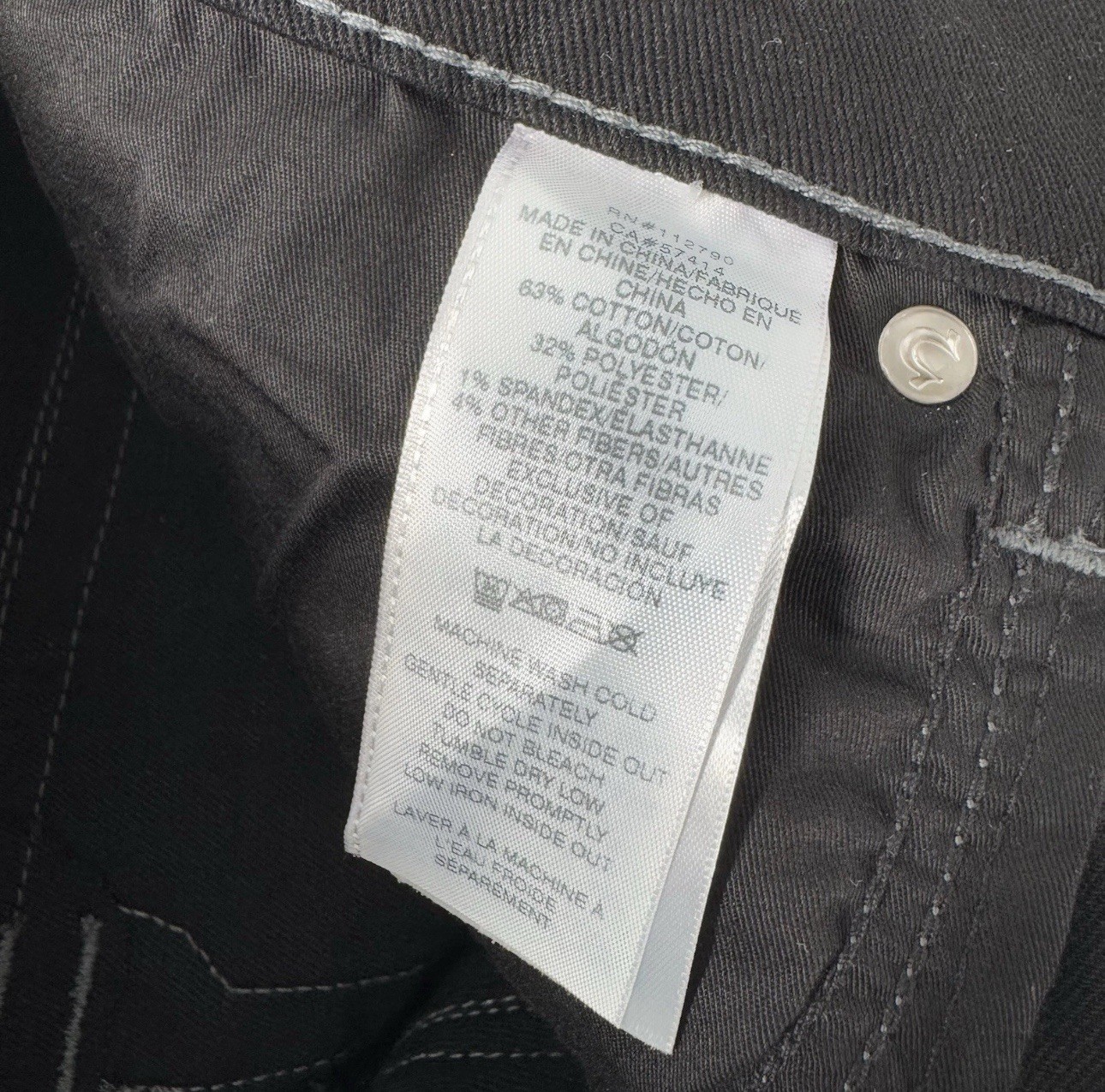 True Religion Ricky SN Flap Relaxed Straight Jeans Men’s 32 32×32 Black NWT
