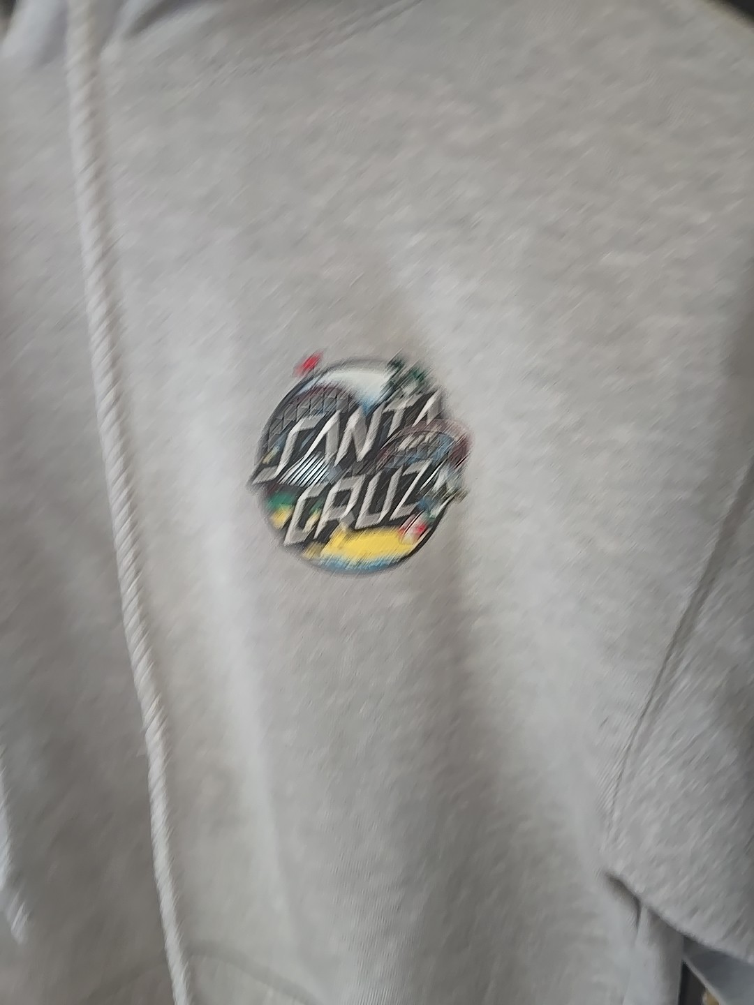 Pre Owned Excellent Shape Adult M Gray Santa Cruz Sweatshirt Santa Cruz Brand
