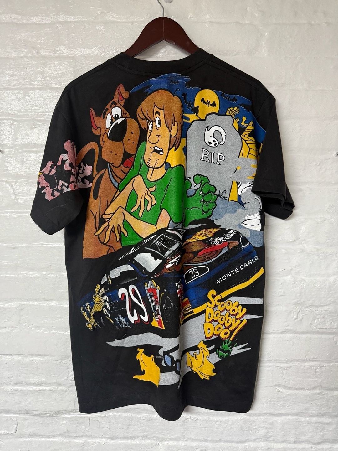 Modern Scooby-Doo Cartoon Network Wacky Racing NASCAR All-Over Print T-Shirt