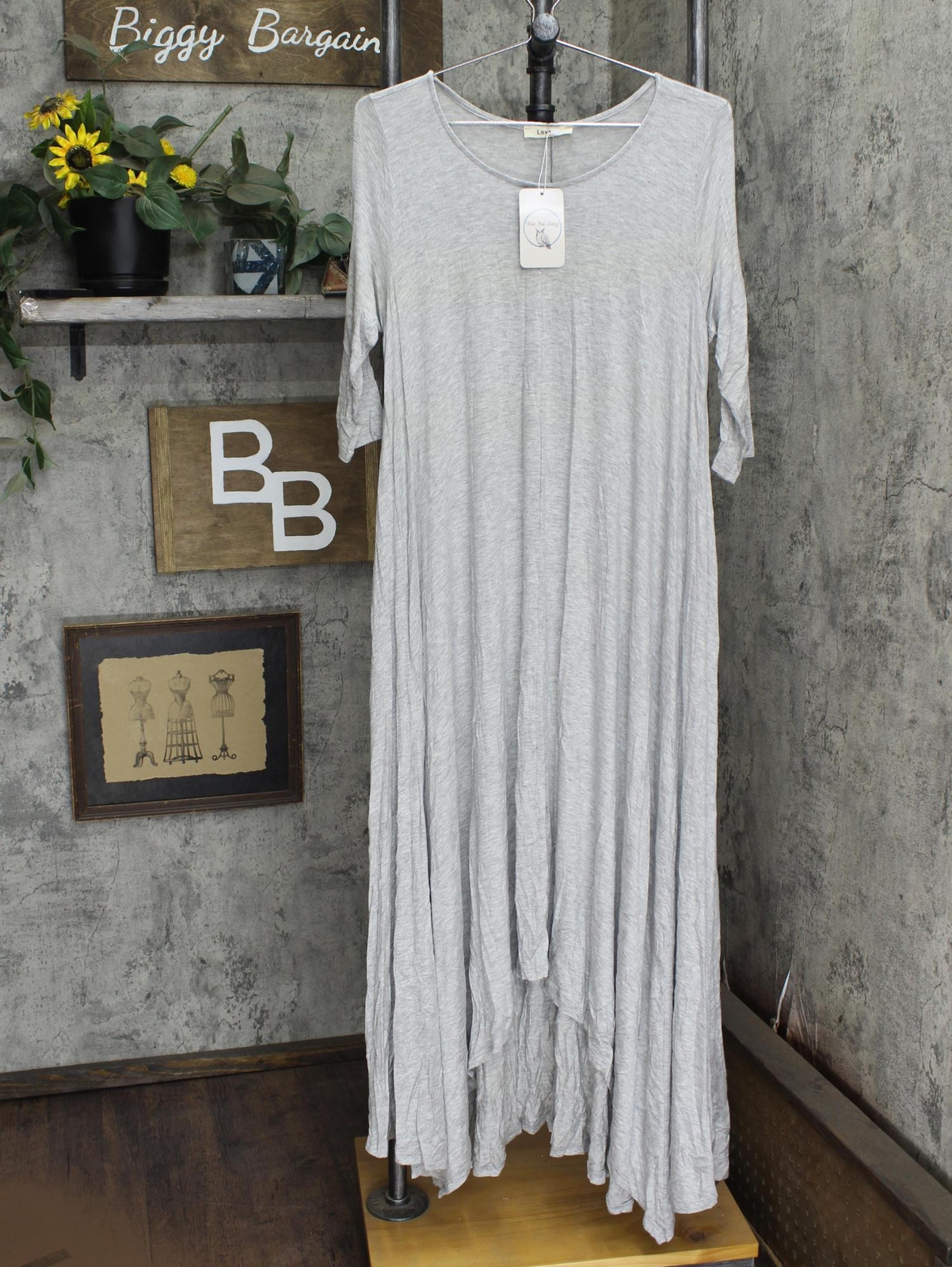 Love In Womens Half Sleeve A-Line Lightweight Unlined Flowy Dress D6190C L M S