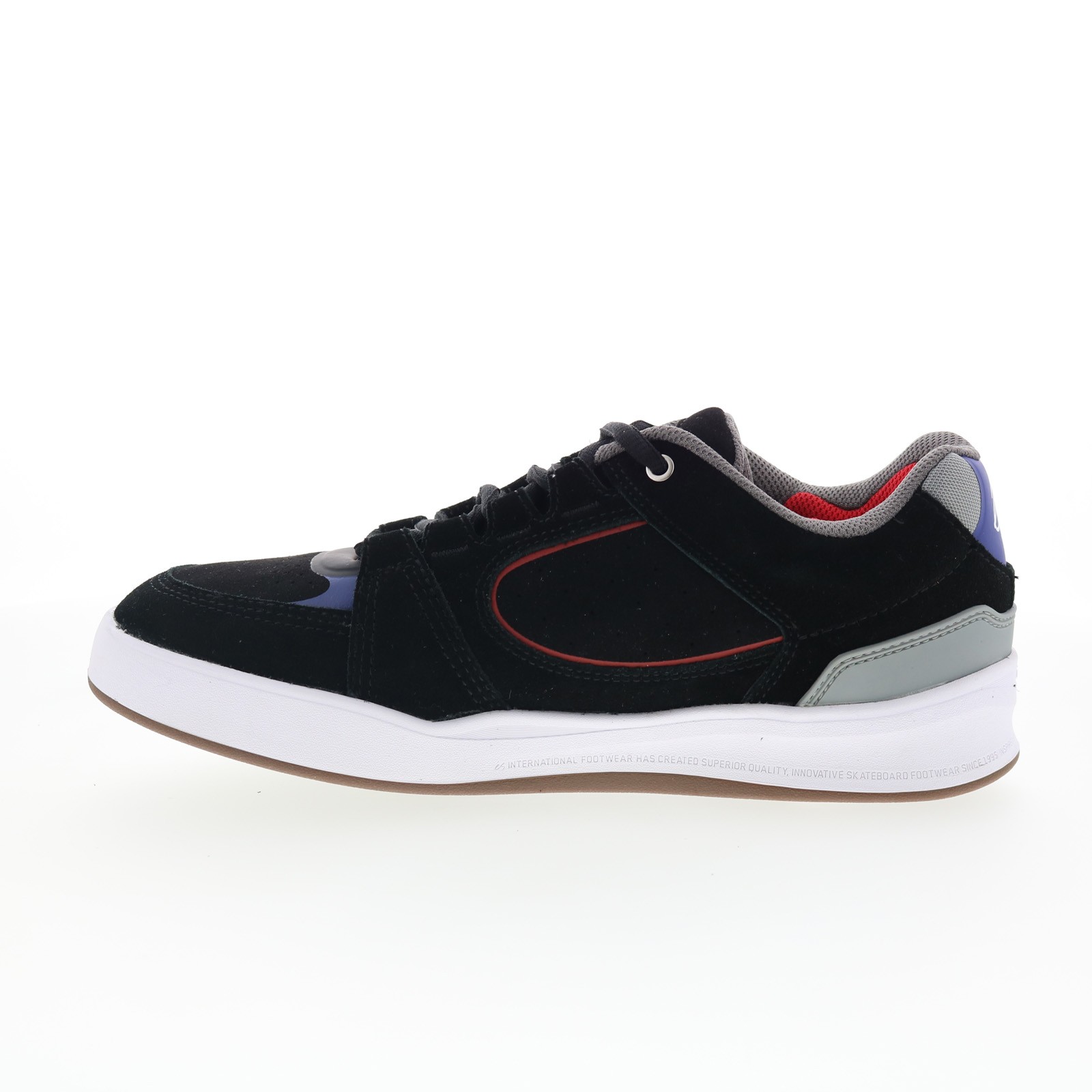 ES Accel Fit 5101000214001 Mens Black Suede Skate Inspired Sneakers Shoes