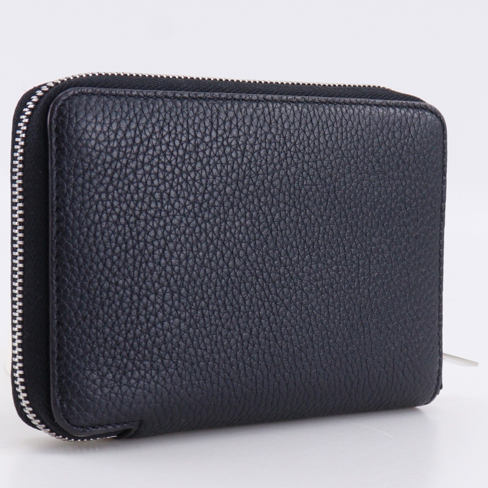 CELINE 104393AFE.38NO Medium Zip Around Bi-Fold Wallet black/yellow Calfsk…