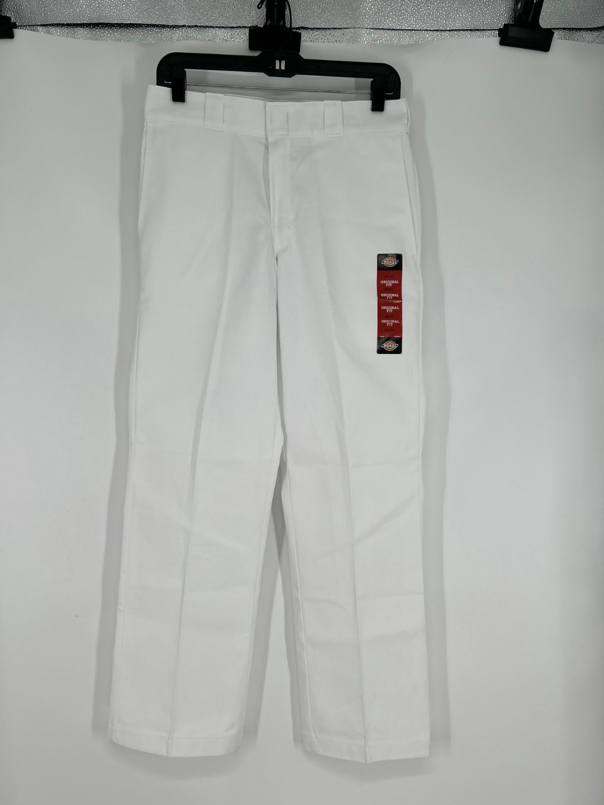 Dickies 874 Work Pants Mens 30×30 White Straight Leg Original Fit Canvas Chino