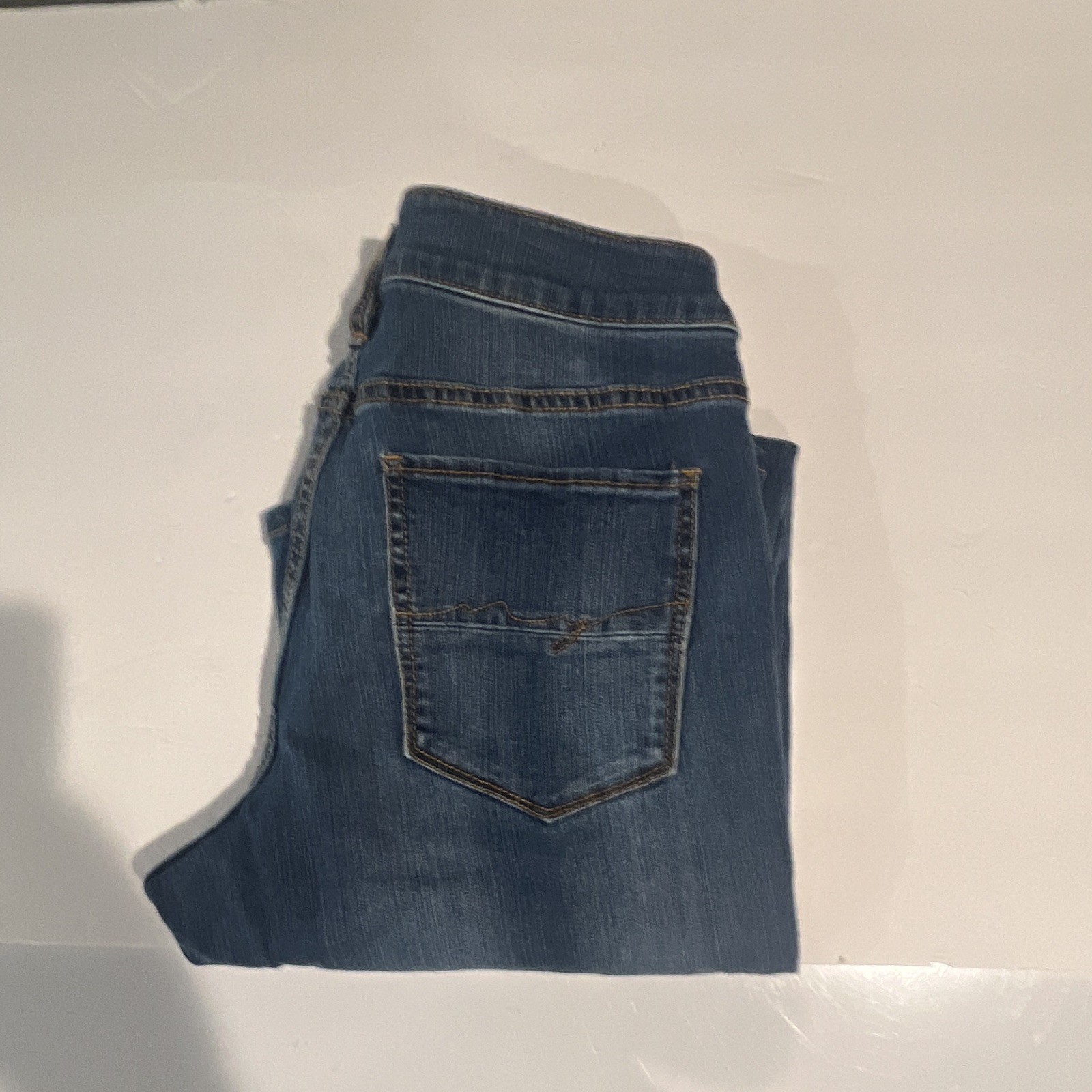 New York & Company Women’s Flared Jeans Blue Denim 5-Pocket Regular Size 10