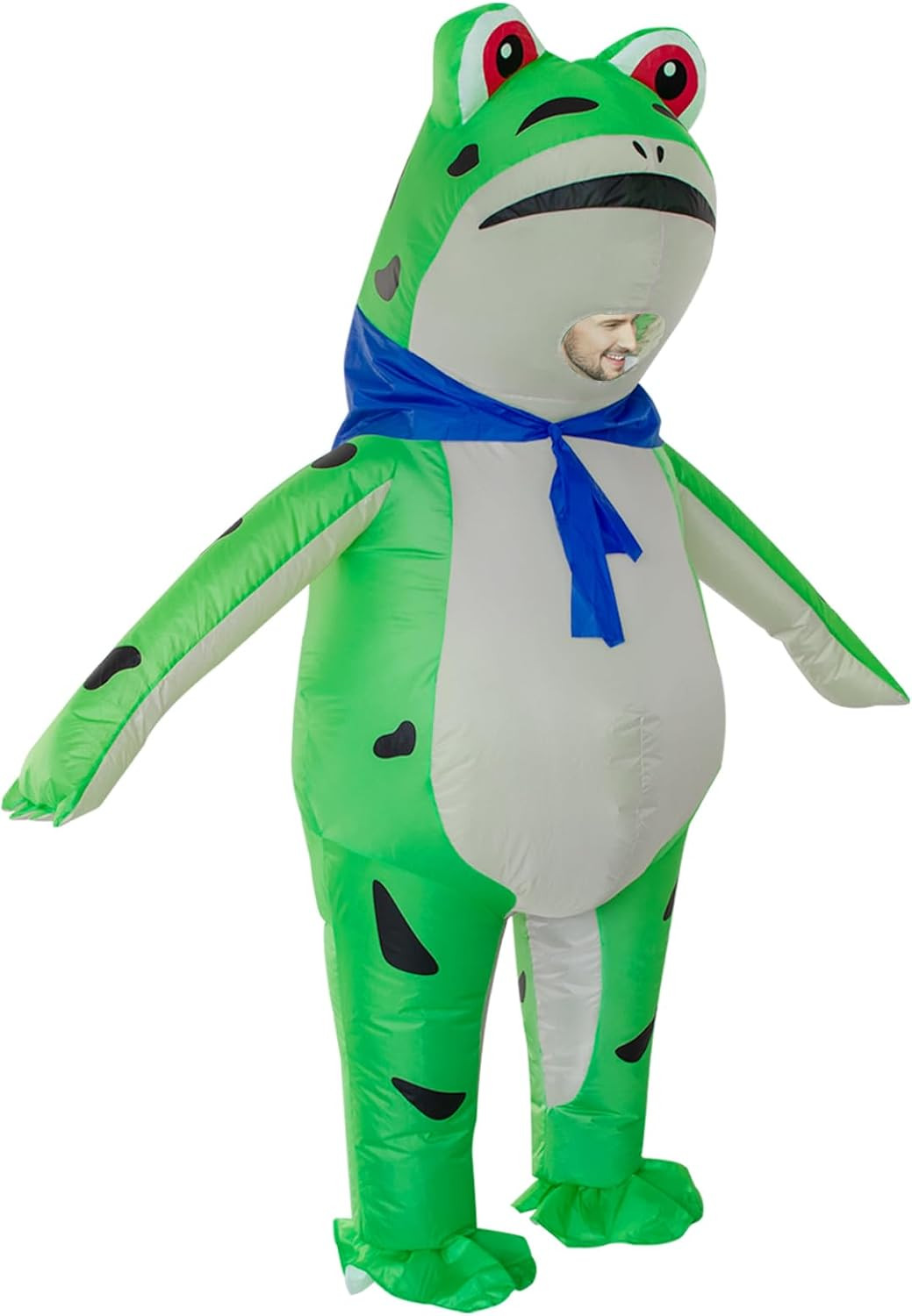 Inflatable Costume Adult Frog Halloween Cute Animal Costumes Funny Blow up Suit