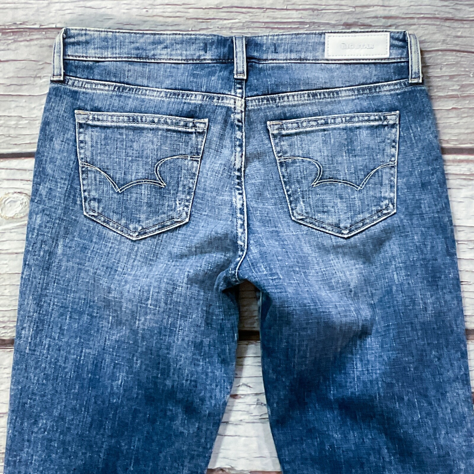 Big Star Womens Jeans size 6 W28 Vagabond Straight x31″ insm Medium Wash Stretch