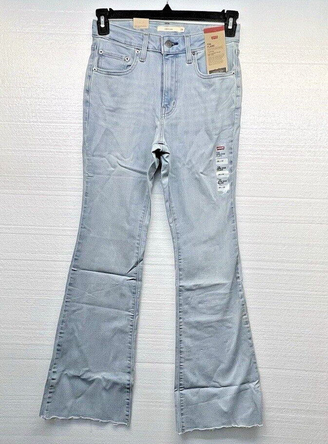 Levi’s Women’s 726 High-Rise Flare Leg Light Wash Blue Jeans New Multiple Sizes