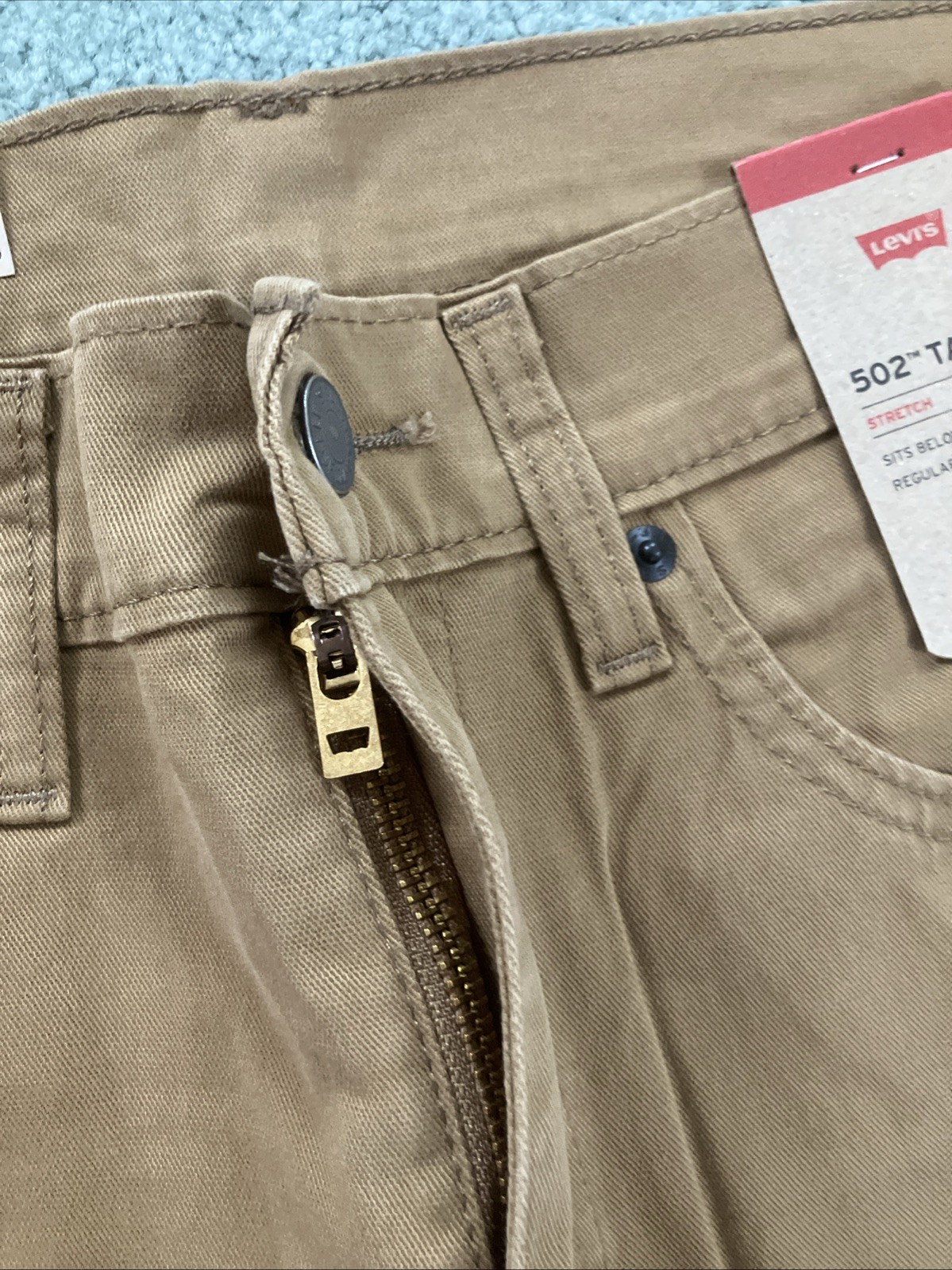 NWT Men’s Levis 502 Taper Stretch Caraway Soft Wash Jeans Size 31”x30”
