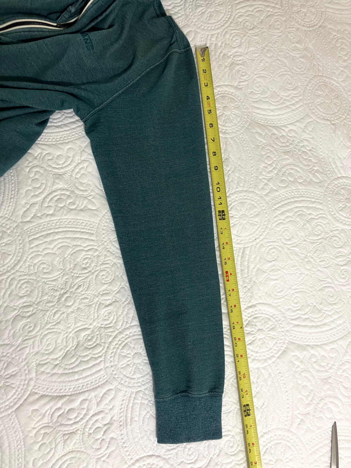 Vans Off The Wall Hoodie Full Zip Sweatshirt Men’s Size Medium Green Skater Y2K