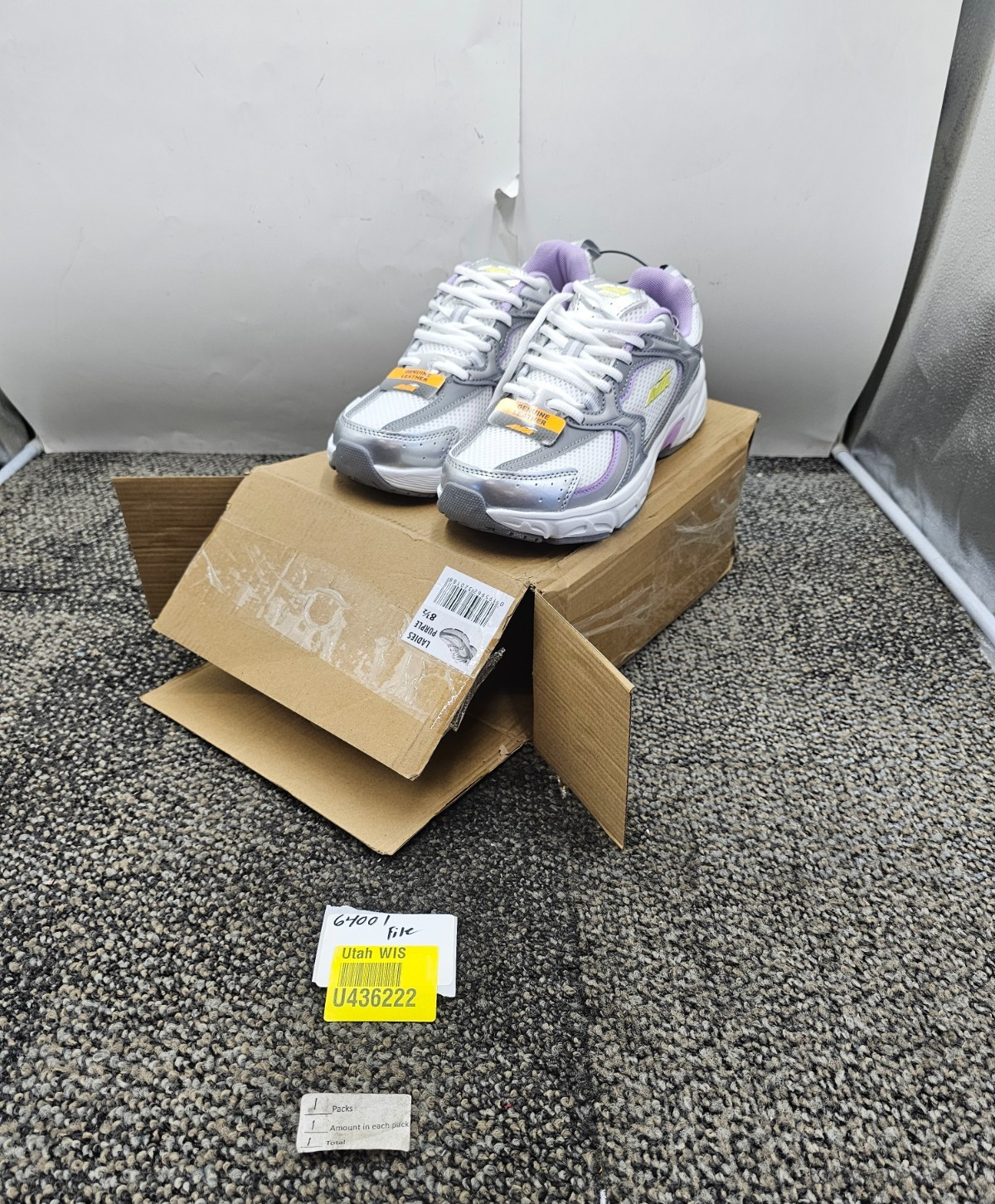 Avia 5000 Purple Women’s Performance Sneakers Size 8-1/2 Purple Silver