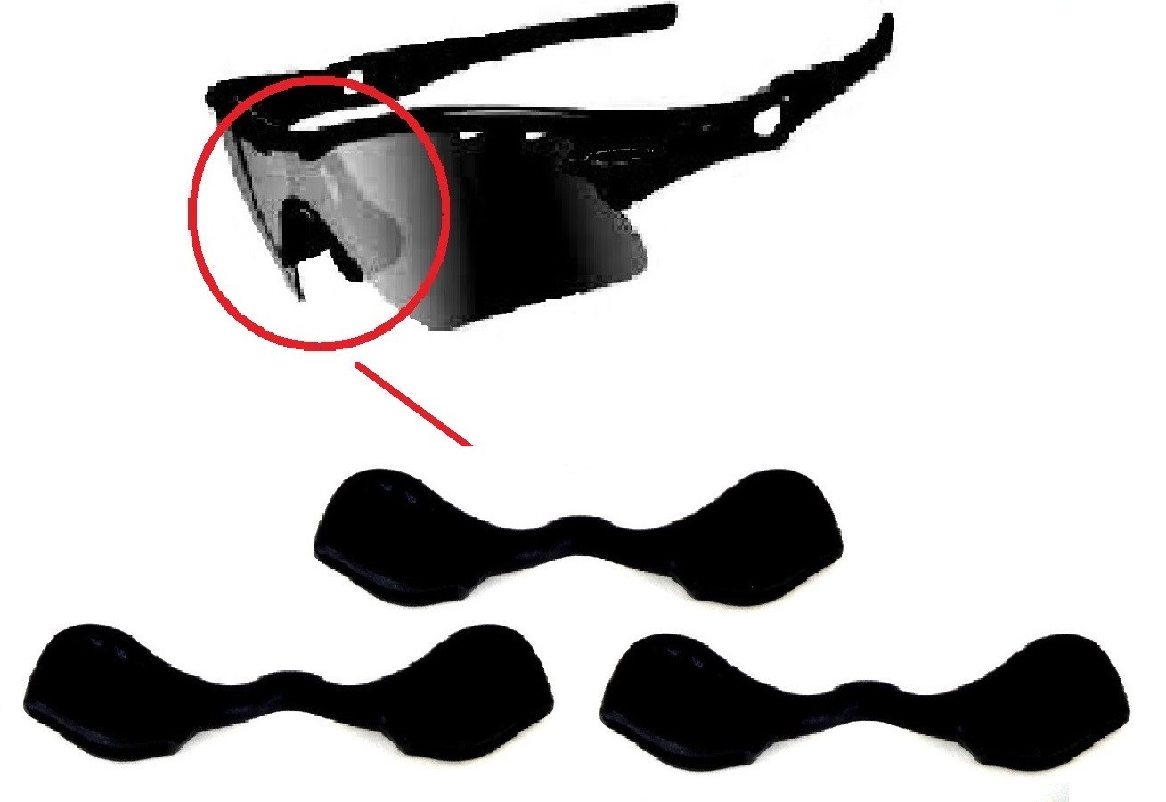 3 Pcs Nose Pad For Oakley Radar Path Pitch Edge Range,Radarlock,Radar Ev Black