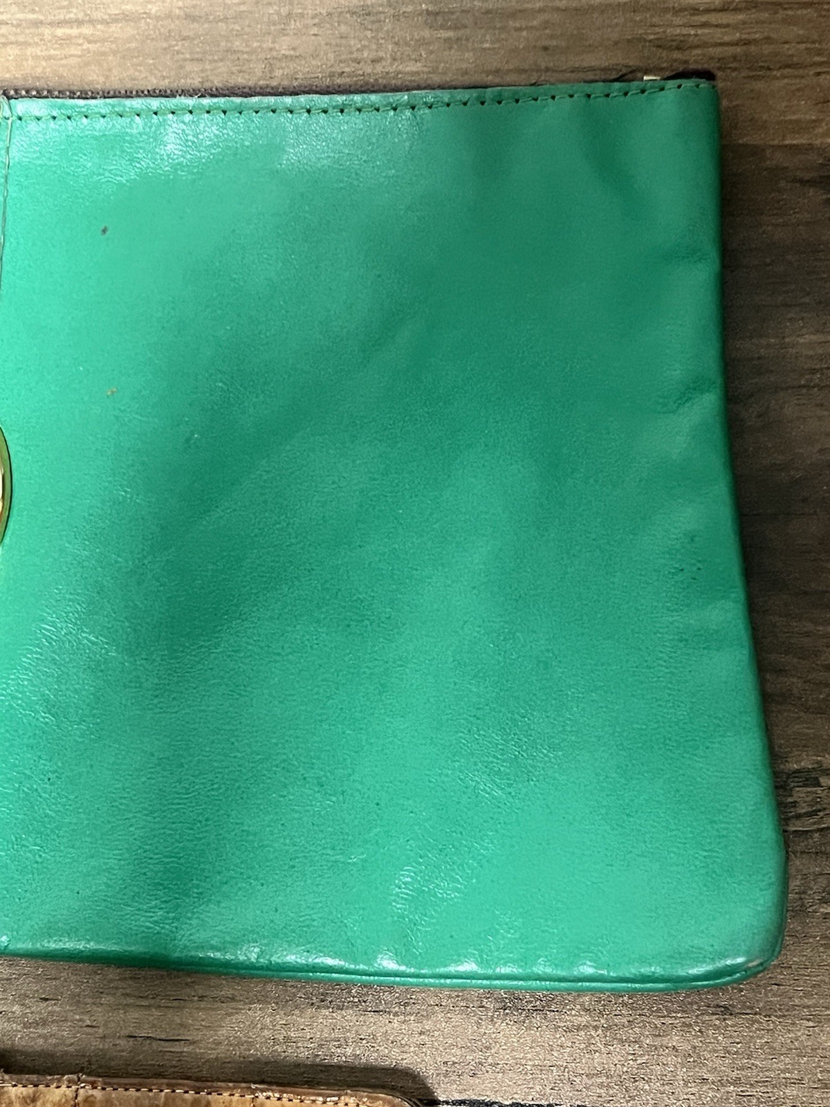 Pair of Vintage Leather Handmade Handbag & Eel Leather Wallet