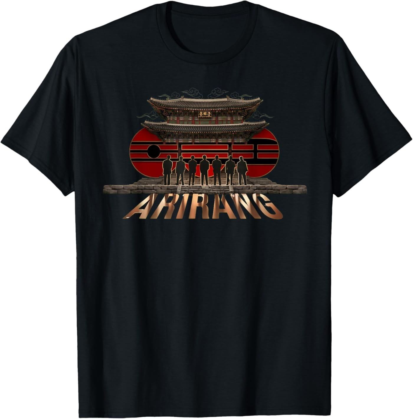 Retro Basic Quote Arirang Korean Hangul Style T-Shirt