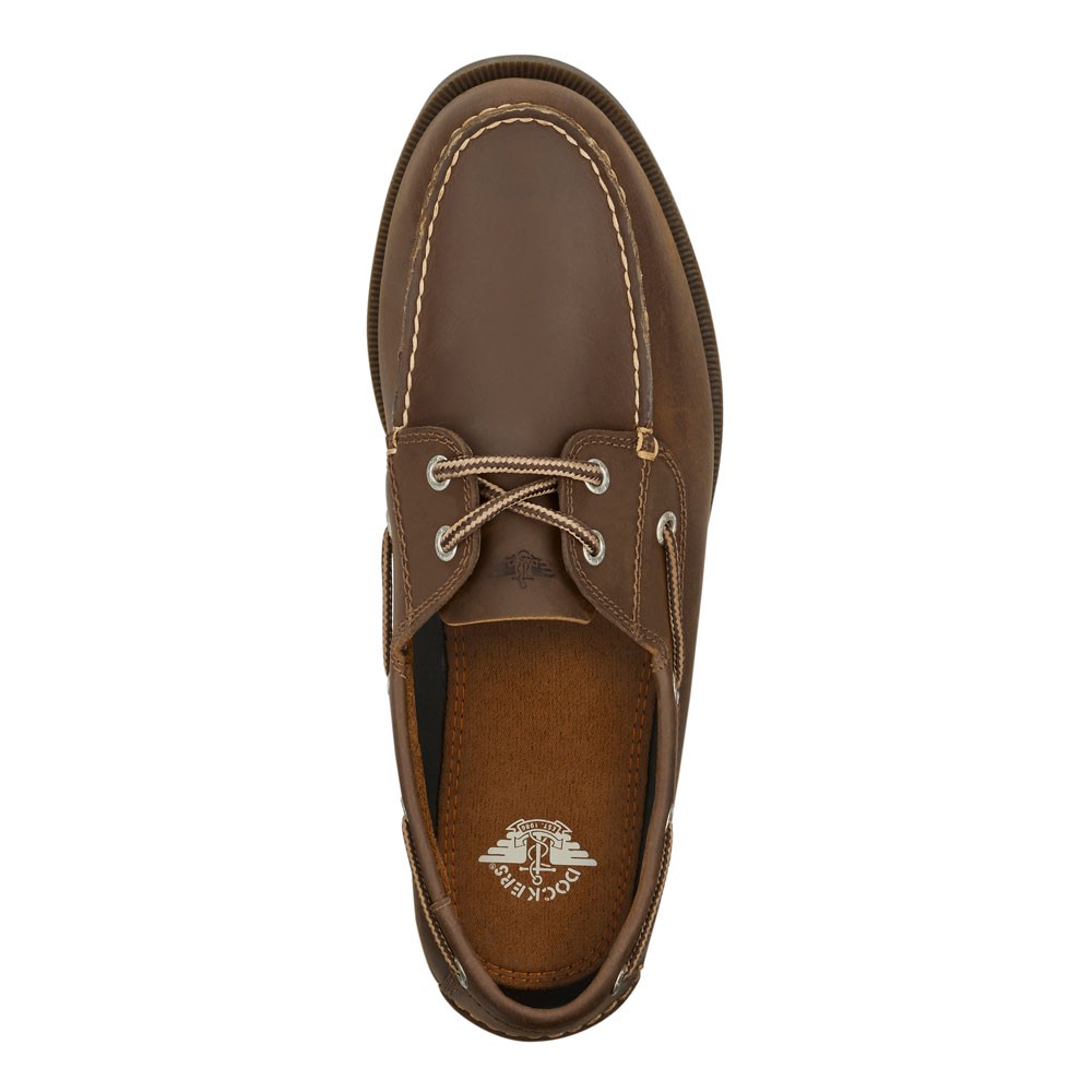 Dockers Mens Vargas Genuine Leather Casual Classic Rubber Sole Boat Shoe
