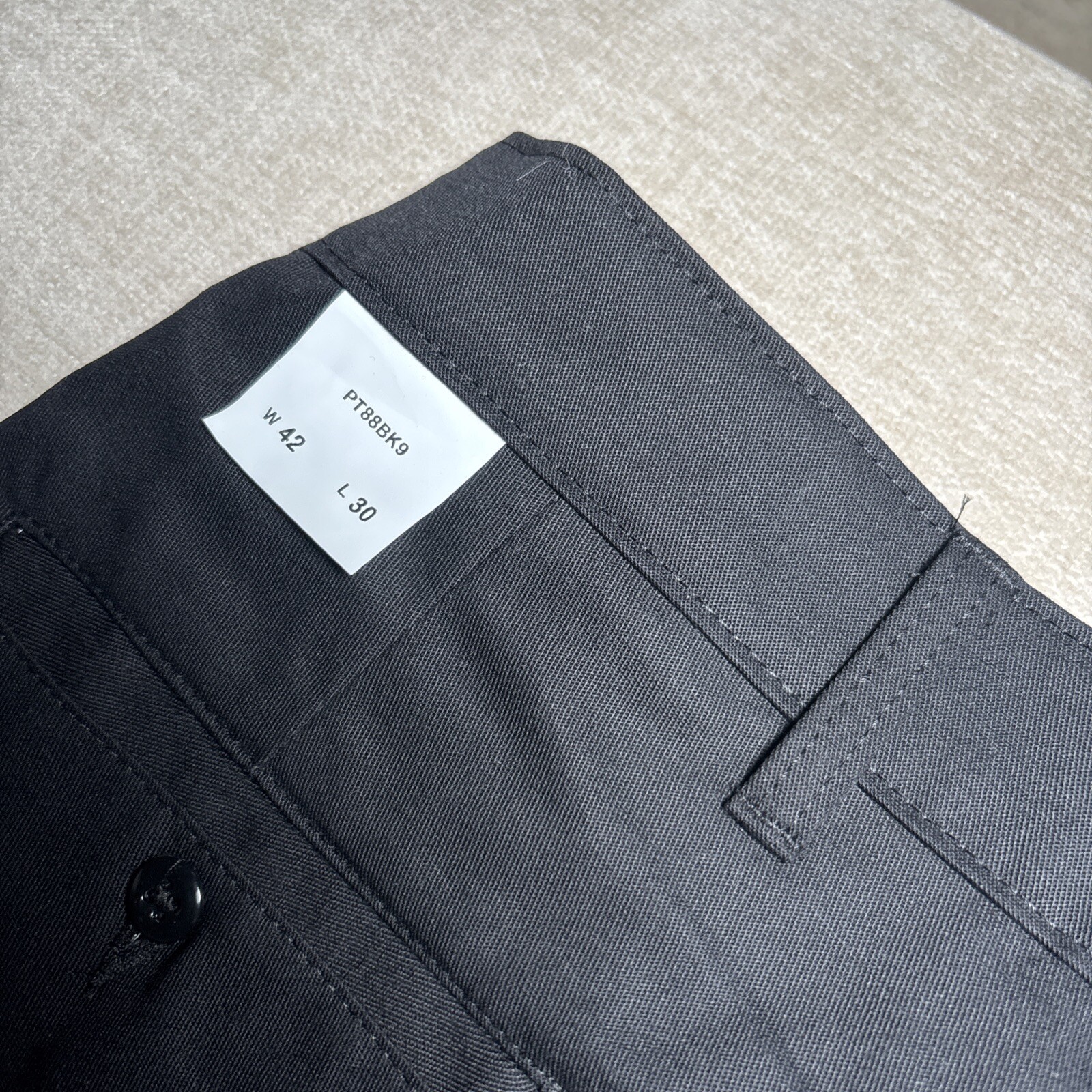 Red Kap PT88 Mens Cargo Pant W/Snaps-Blk-42W x30 Unhemmed Black