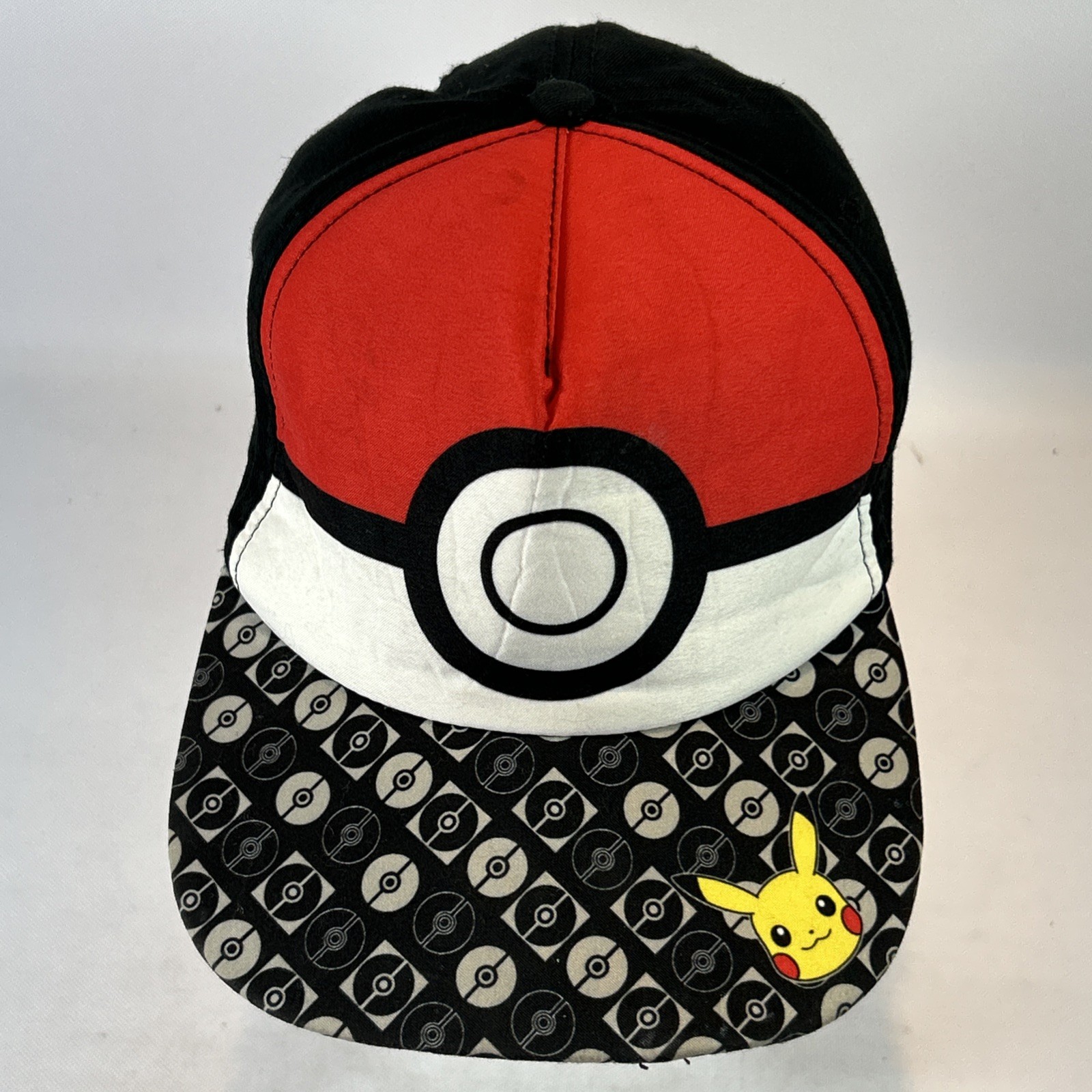 Pokemon Trainer Ash Ketchum Red Snapback Hat Cap Poke Ball (YOUTH OSFM) 2020