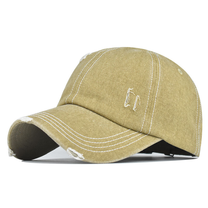 Men Dyed Washed Retro Cotton Hat New Plain Polo Style Baseball Ball Cap Women