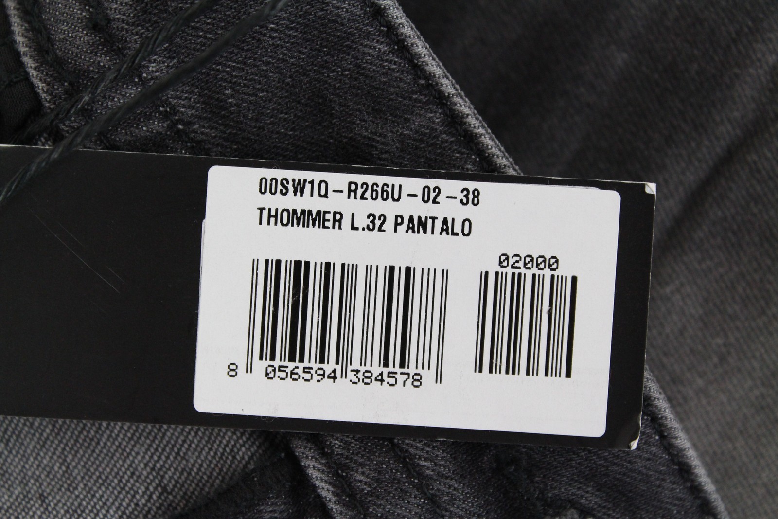 DIESEL Thommer R266U Men Jeans W38/L32 Slim Skinny Cotton Stretch Fit Grey Wash