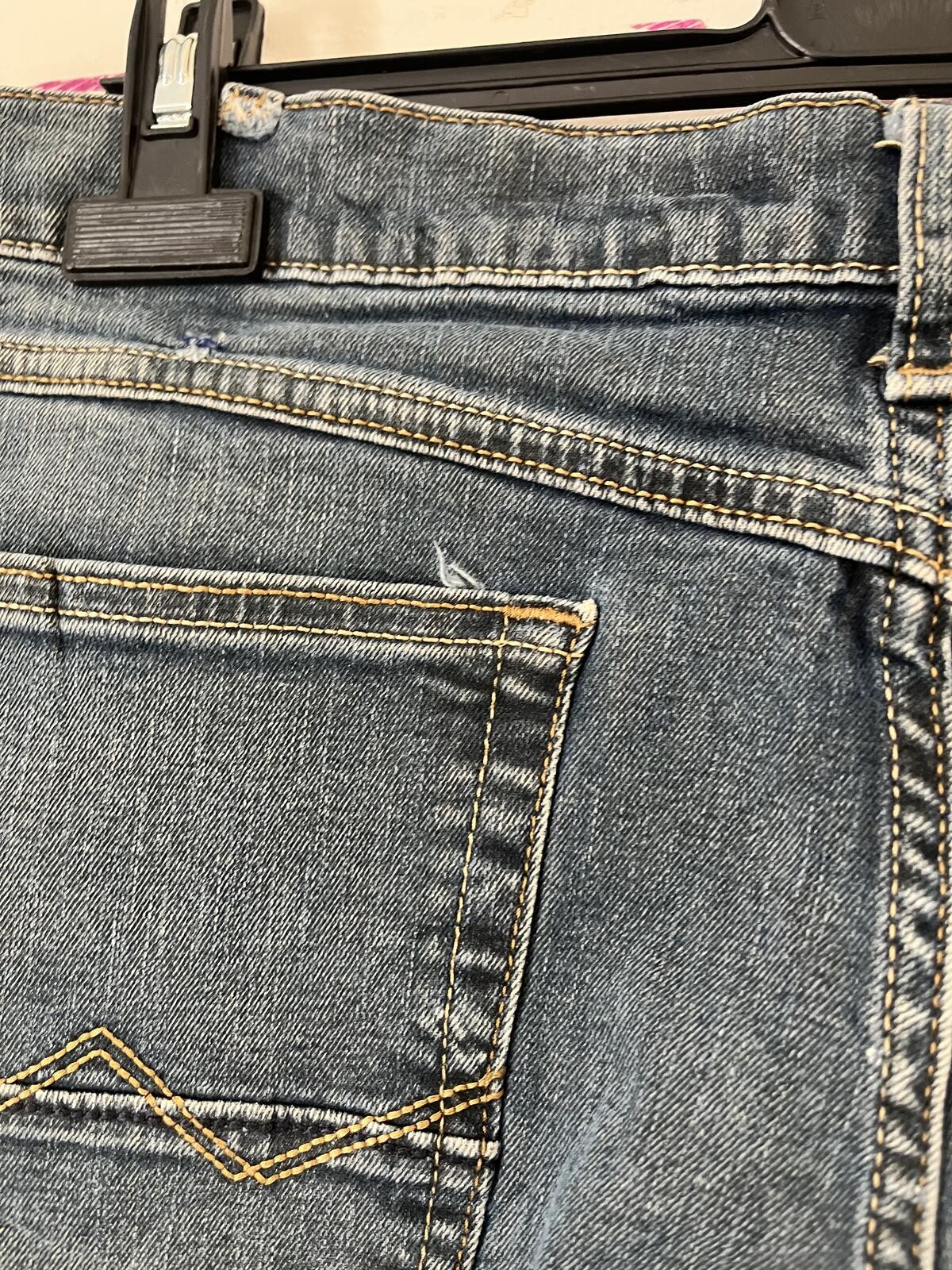 Wrangler Jean Blue Denim 40×30 Straight Leg GRADE B #52