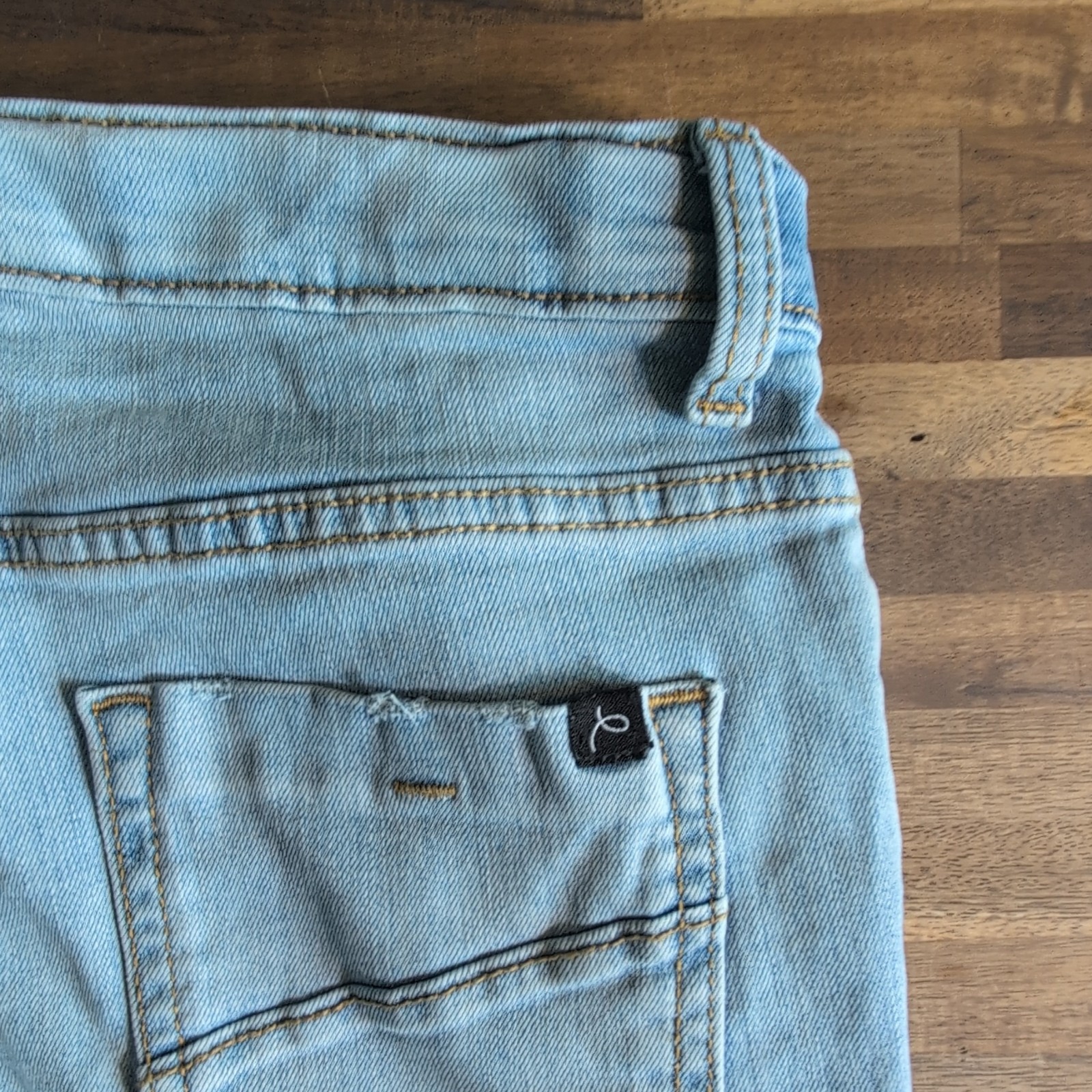 Art Class Girls Skinny Jeans Light Wash Blue Solid Size 14 Button Zip