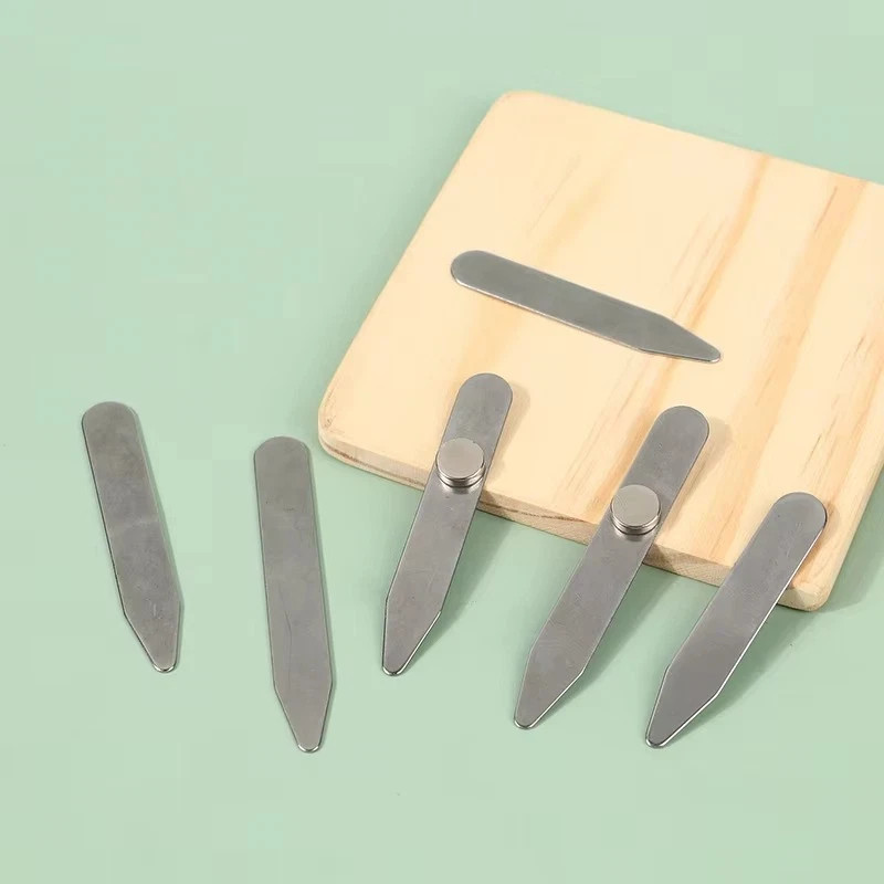 3 Size Metal Collar Stays Set Stainless Steel Shirt Collar Stiffeners Support