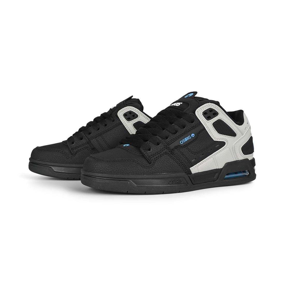 Osiris Peril Skate Shoes – Black/Grey/Cyan