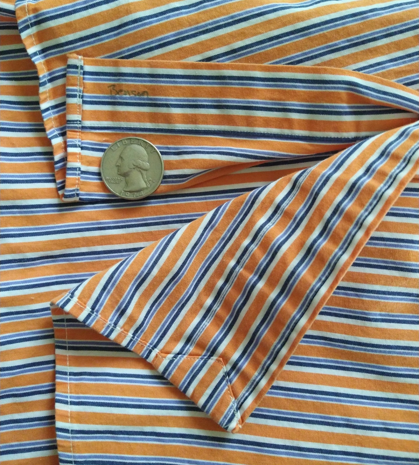POLO by RALPH LAUREN Stripe Classic Fit LS Button-up 15 1/2 32/33