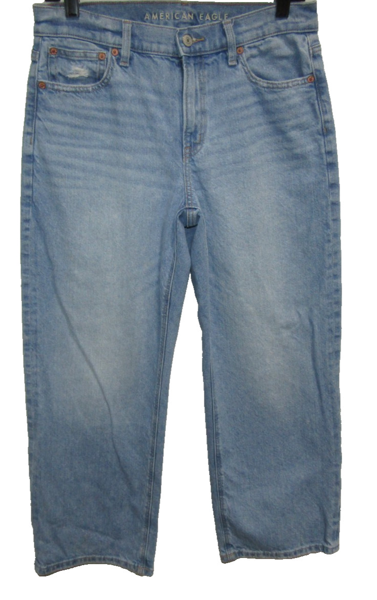 AMERICAN EAGLE STOVEPIPE STRIGID DENIM JEANS WOMENS SIZE 6 SHORT