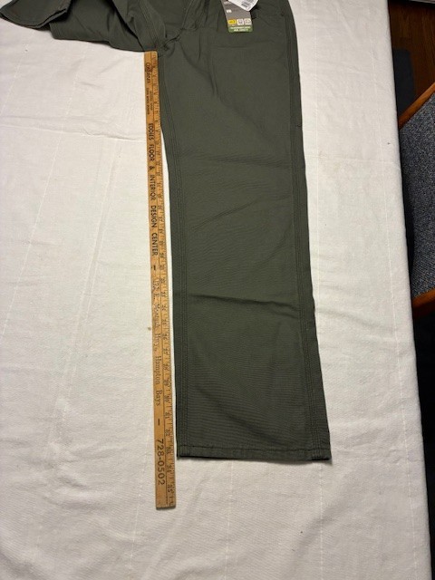 Carhartt FRB 159MOS CAT2 Loose Fit Olive Moss Green Canvas Work Pants Jean 33×34