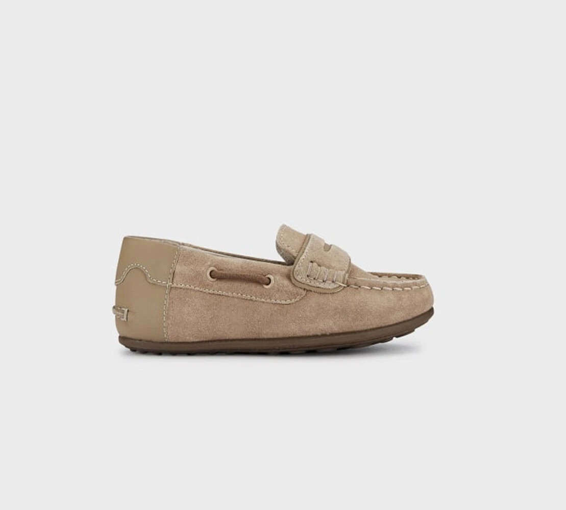 Mayoral Children’s Boys Beige Suede Leather Moccasins Loafer Shoes 38 US 5.5 NIB