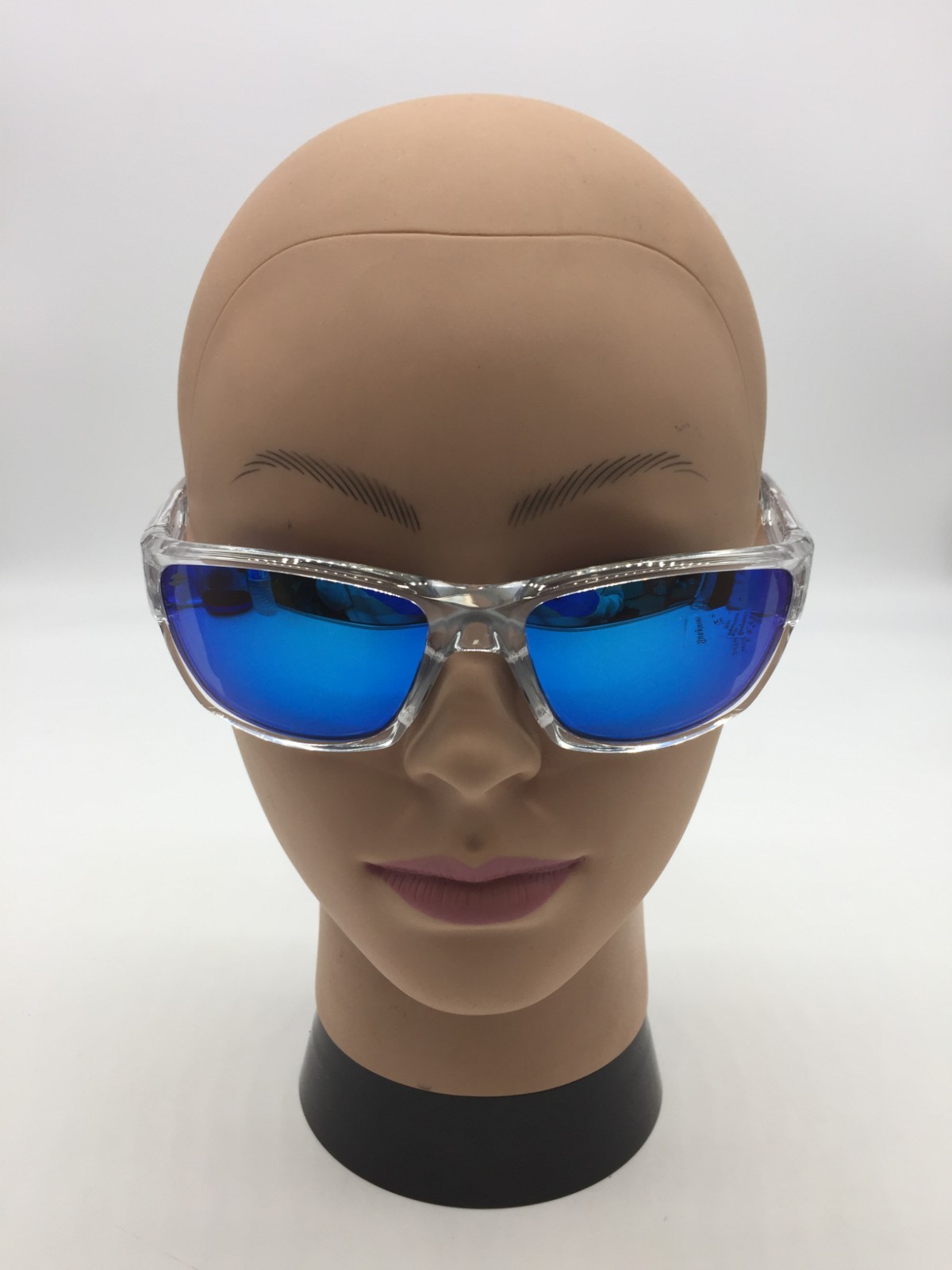 Sunhauk Azure Hues Seafarer Series Clear Sunglasses Iridescent Ice Blue Lens