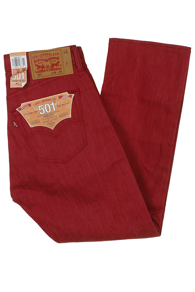 Levi’s Men’s 501 Denim Original Shrink to Fit Button Fly Jeans