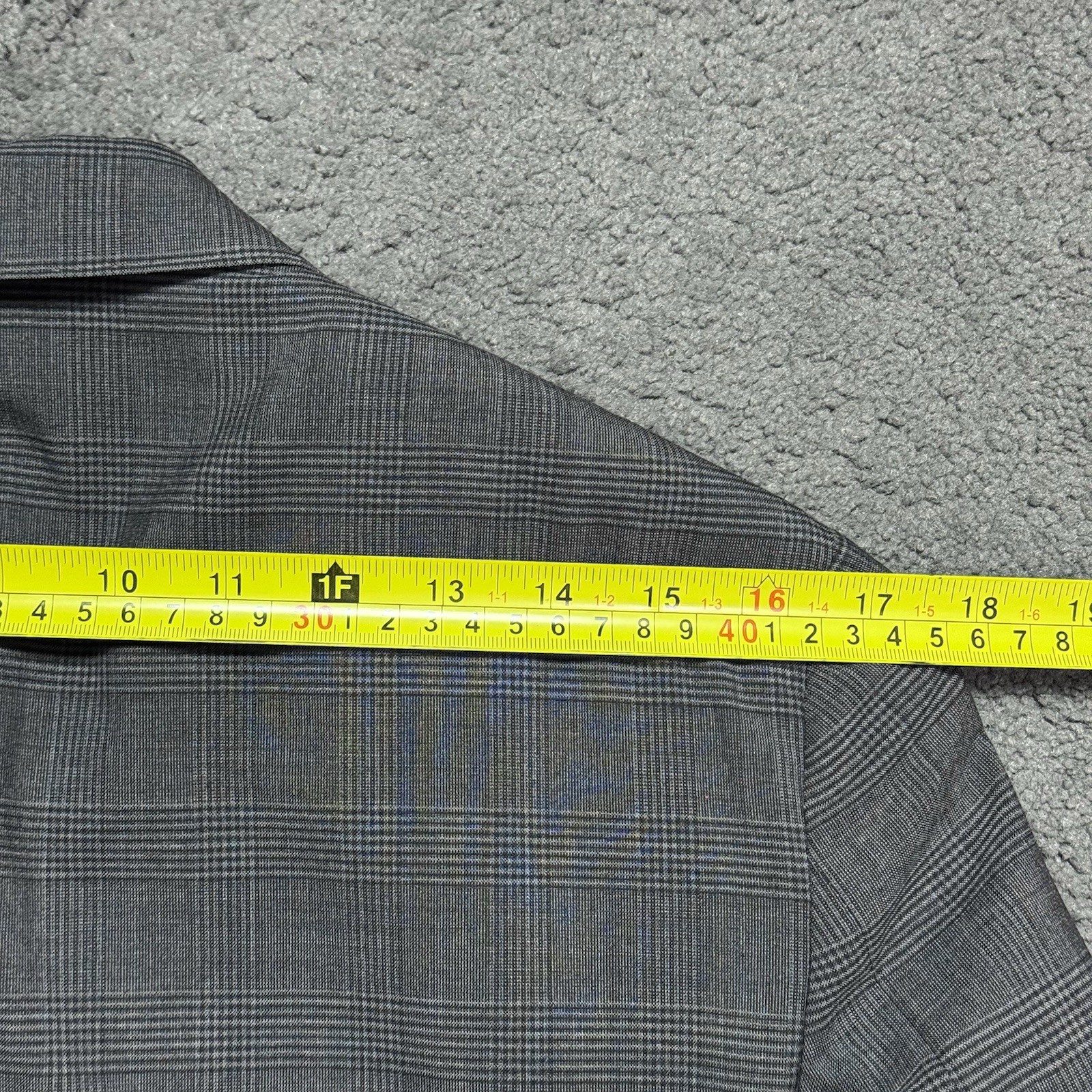 Todd Snyder Mayfair Fit Wool Glen Plaid Sport Coat Blazer Gray 36S Made USA
