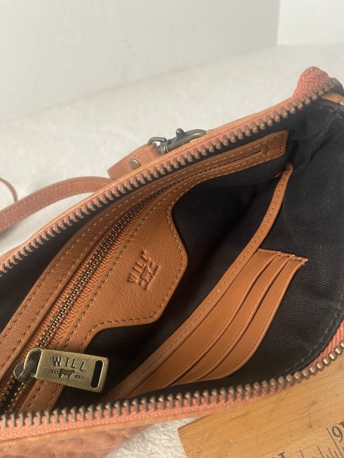 Will Leather Goods Crossbody Shoulder Bag Tan Small USA