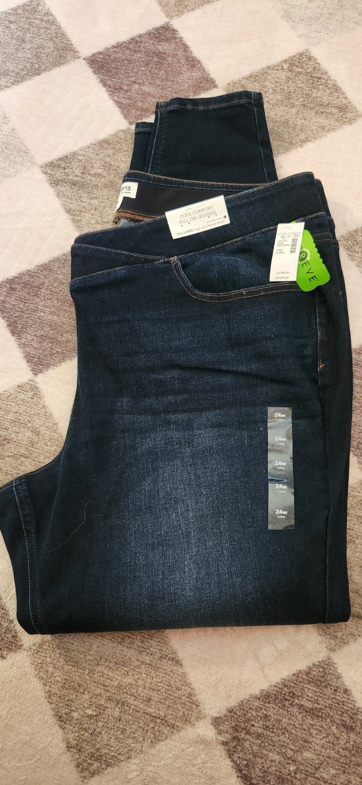 maurices Cool Comfort Pull-On Jegging Jeans High Rise Stretch Dark Wash Blue