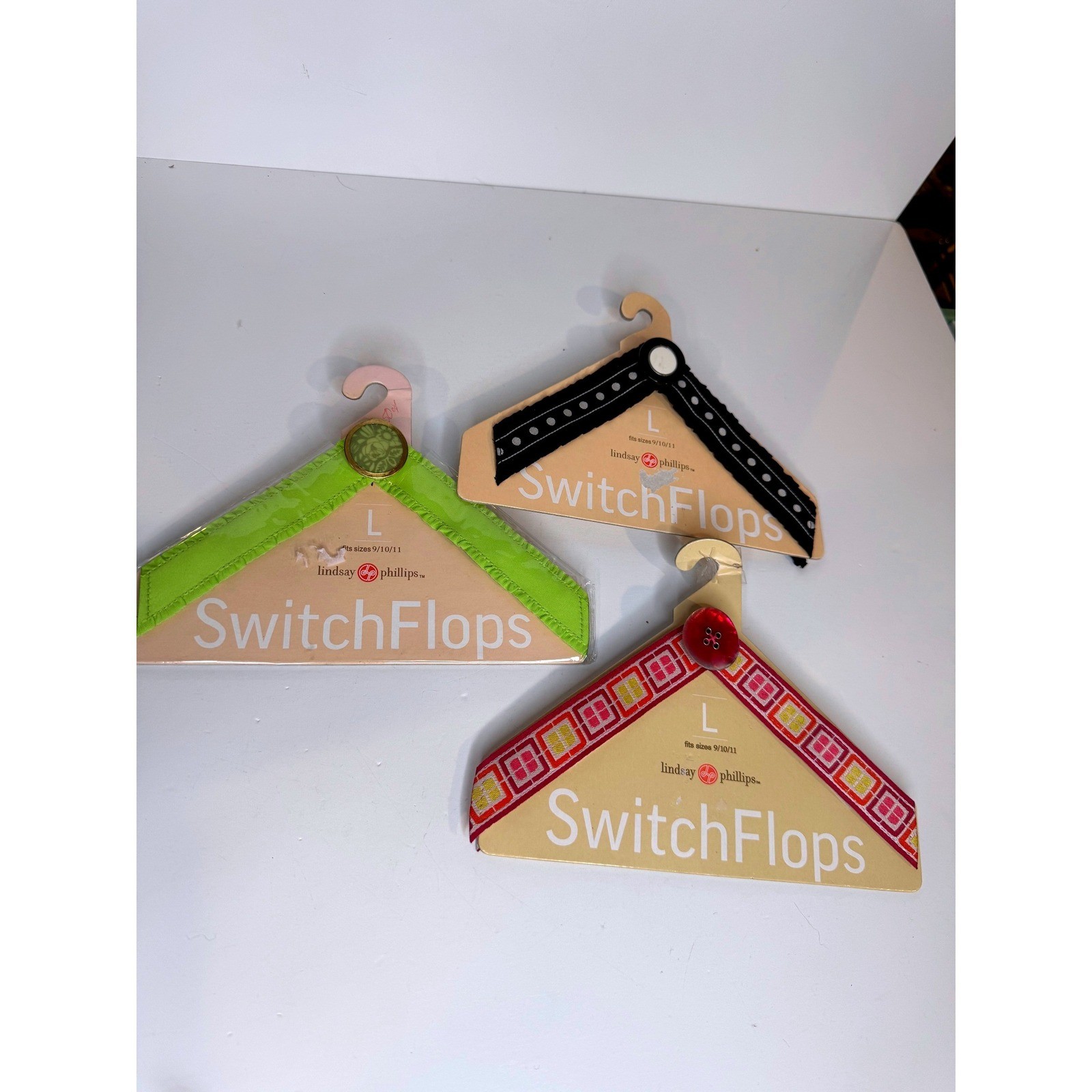 SwitchFlops Interchangeable Flip Flop Straps Lot Size L Retro Summer Styles
