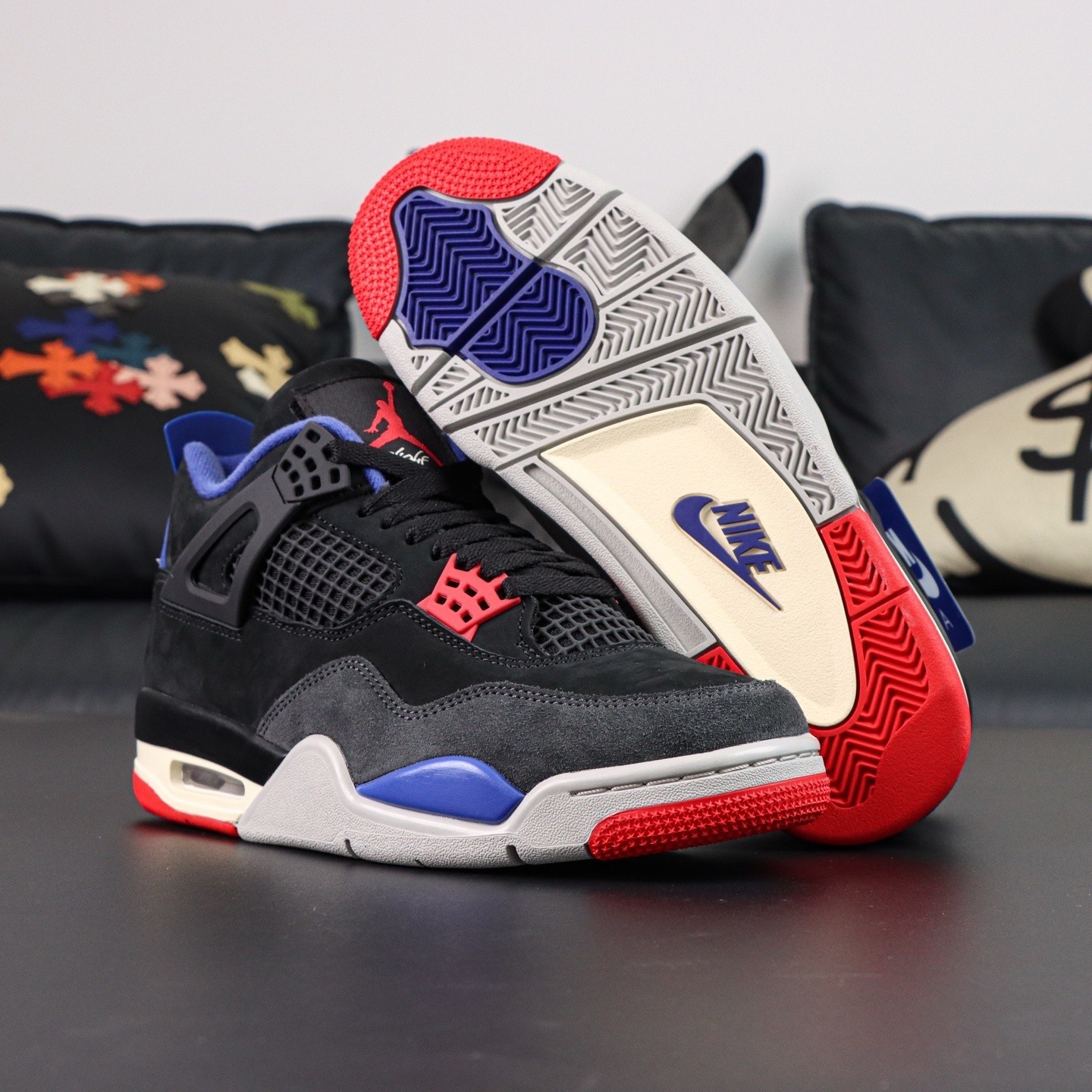 Jordan 4 Retro “Rare Air” Men’s Mid Top Basketball Shoes Size 7-12