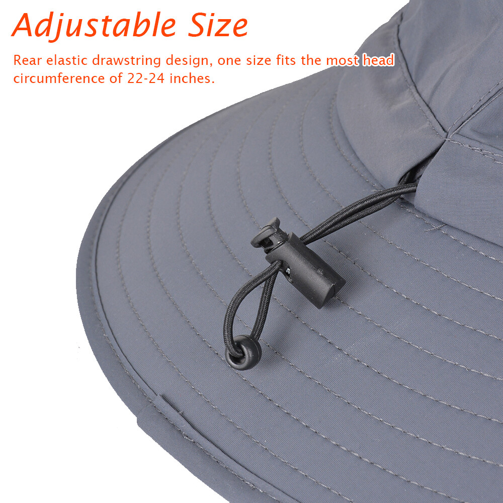 Wide Brim Sun Hat UV Protection Bucket Cap For Hiking Camping Fishing Safari