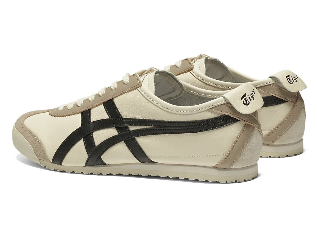 Onitsuka Tiger Mexico 66 1183C102-752 Ivory Black Shoes Brand New With Box