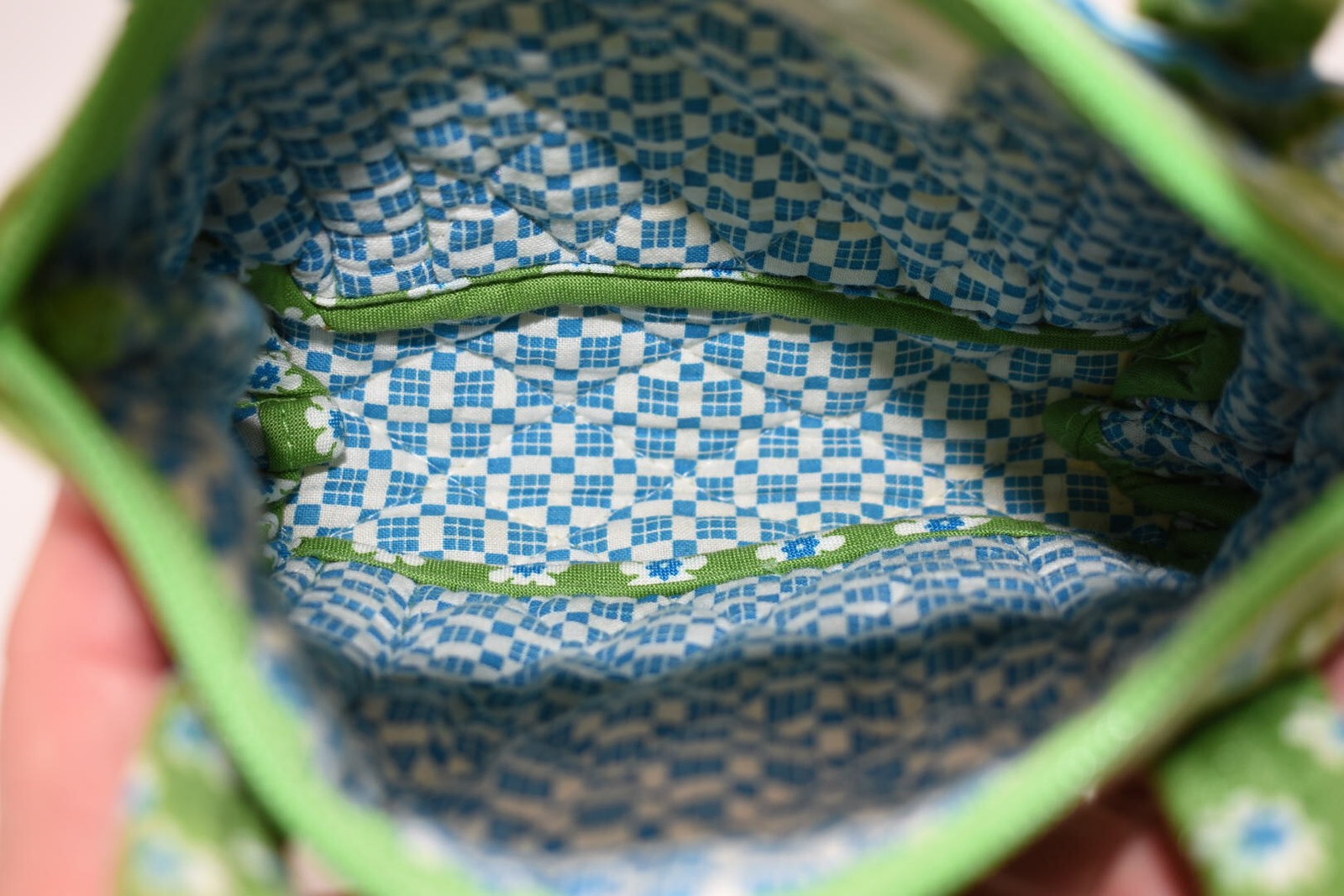 Vera Bradley Little Bitty Betsy Bag in “Apple Green” Pattern
