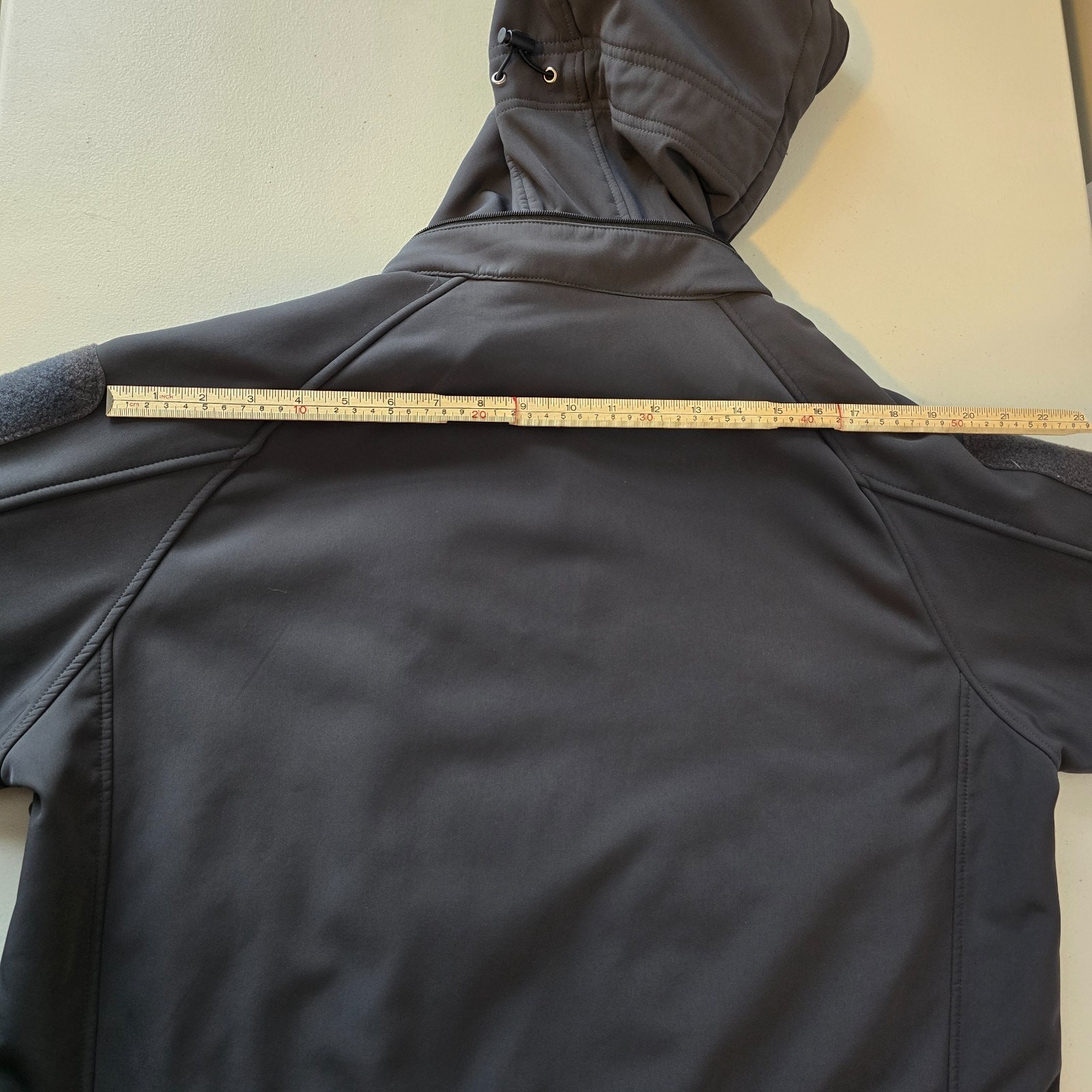 Tacvasen Soft Shell Military Jacket Men’s Large Black Full Zip Up Hooded Pockets