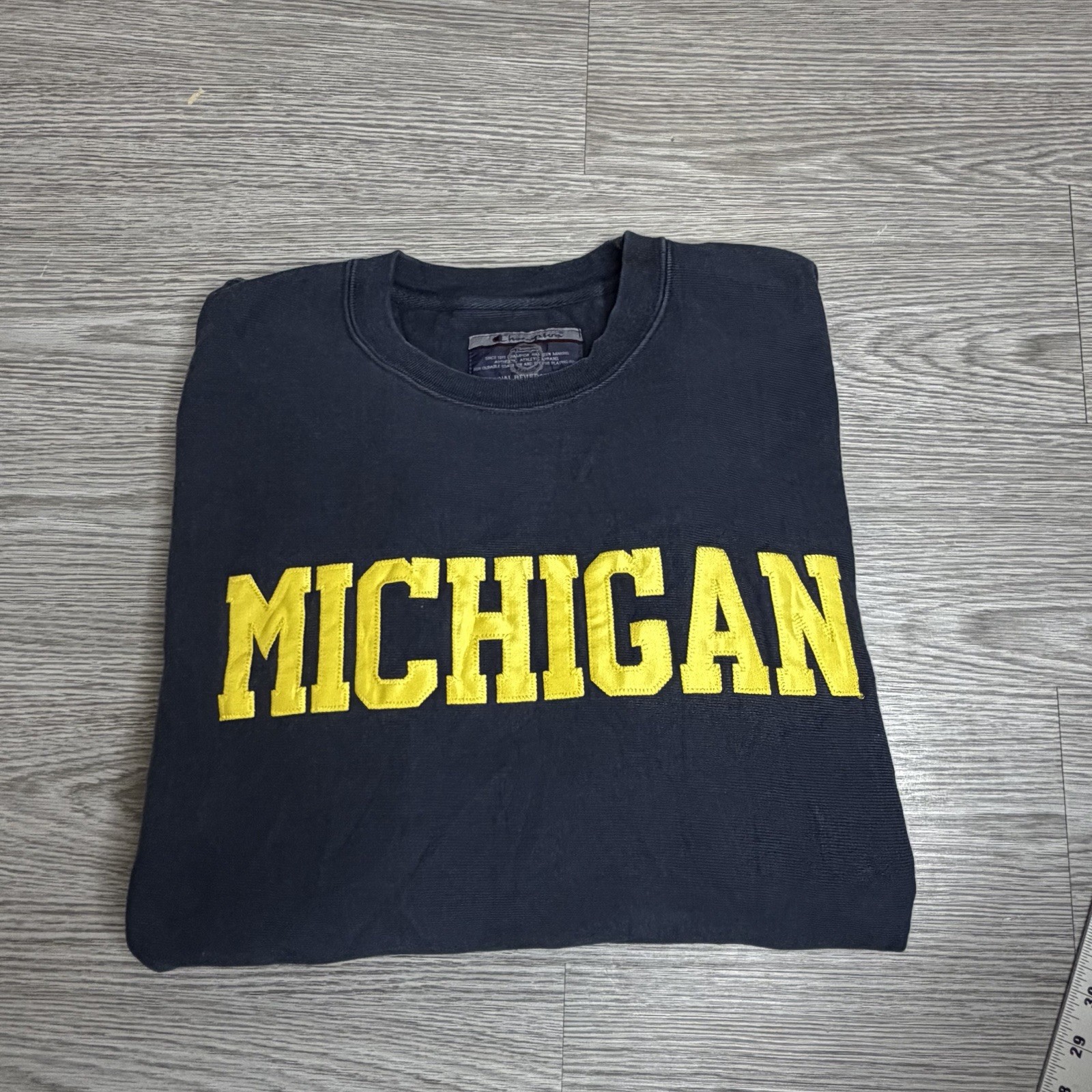 Vintage Champion Reverse Weave Michigan Wolverines Sweatshirt Size Large