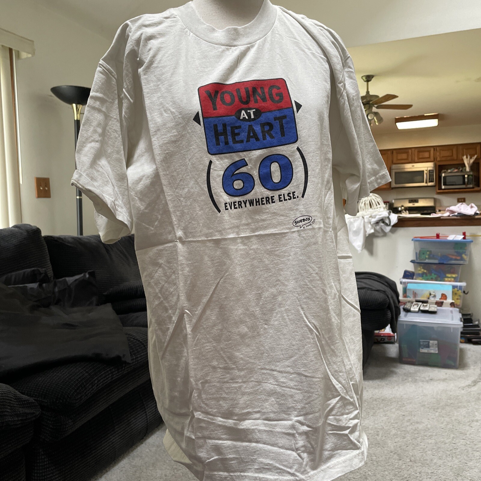 Silver Mountain Sportswear White Young At Heart 60 Else Were White Size Large