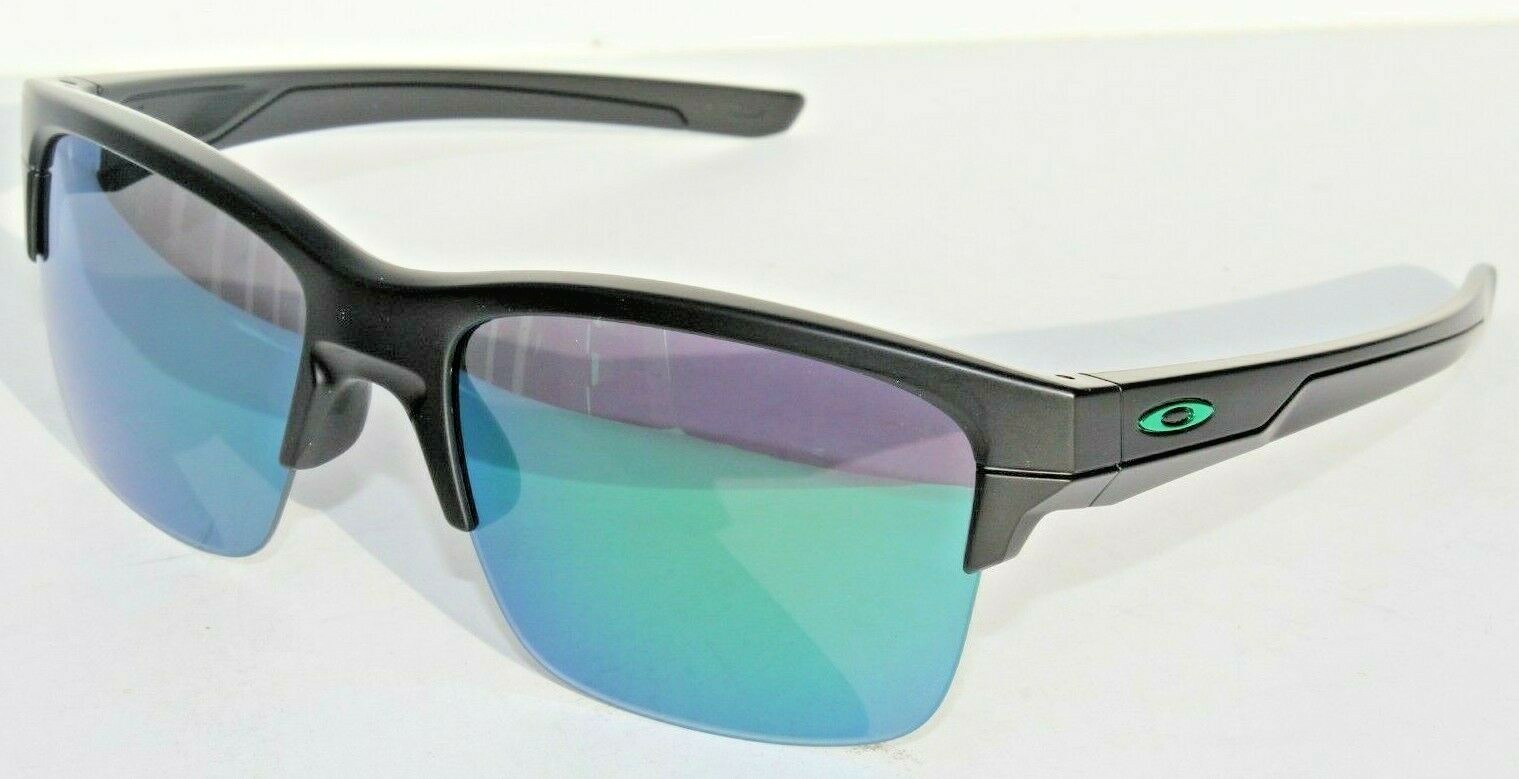 OAKLEY Thinlink Sunglasses Matte Black/Jade Green Iridium OO9316-09 NEW