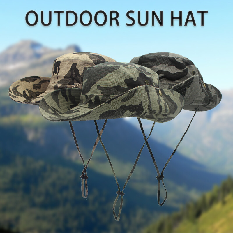 Tactical Camouflage Boonie Hat Army Military Hunting Outdoor Sun Cap Headwear